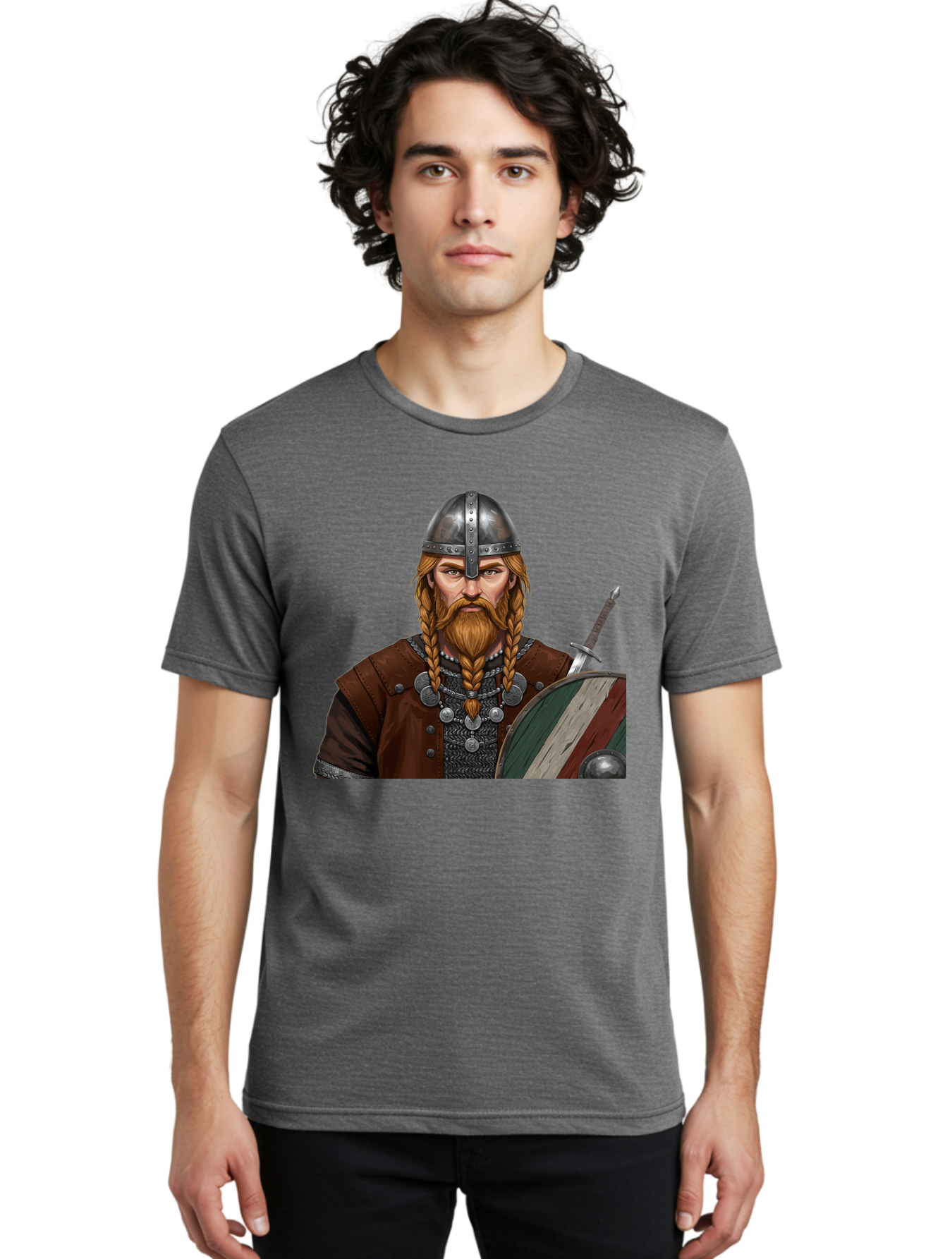 Viking-Warrior-3 Men'S Graphic Tee, 100% Cotton, Comfortable Casual Summer Wear, Machine Washable, Vintage Camera, Old Camera, Antique Camera, Black Camera, Classic Photography, Photography Equipment, Nostalgic Device, Film Camera, Camera Art Bah322 25
