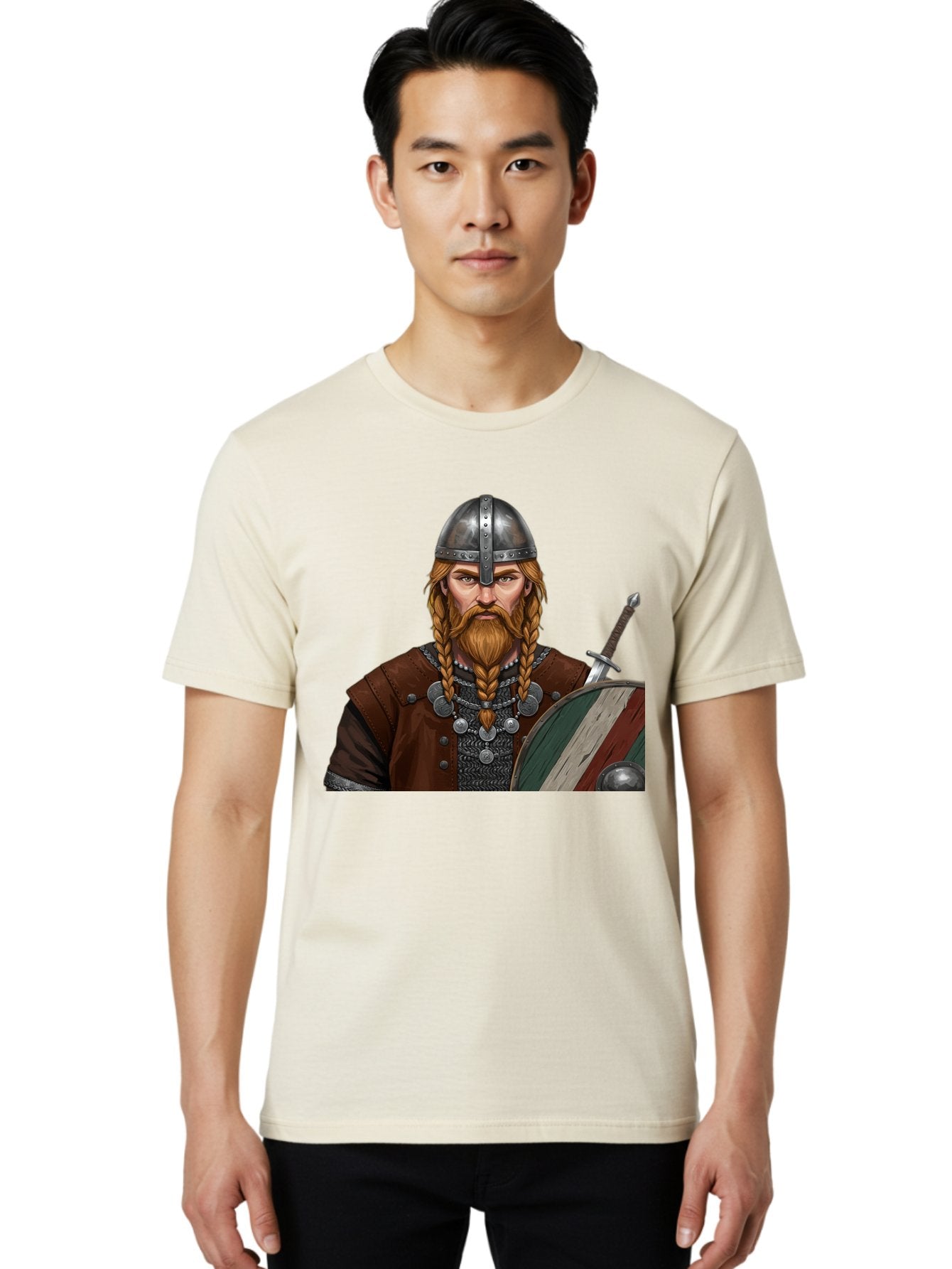 Viking-Warrior-3 Men'S Graphic Tee, 100% Cotton, Comfortable Casual Summer Wear, Machine Washable, Vintage Camera, Old Camera, Antique Camera, Black Camera, Classic Photography, Photography Equipment, Nostalgic Device, Film Camera, Camera Art Bah322 24