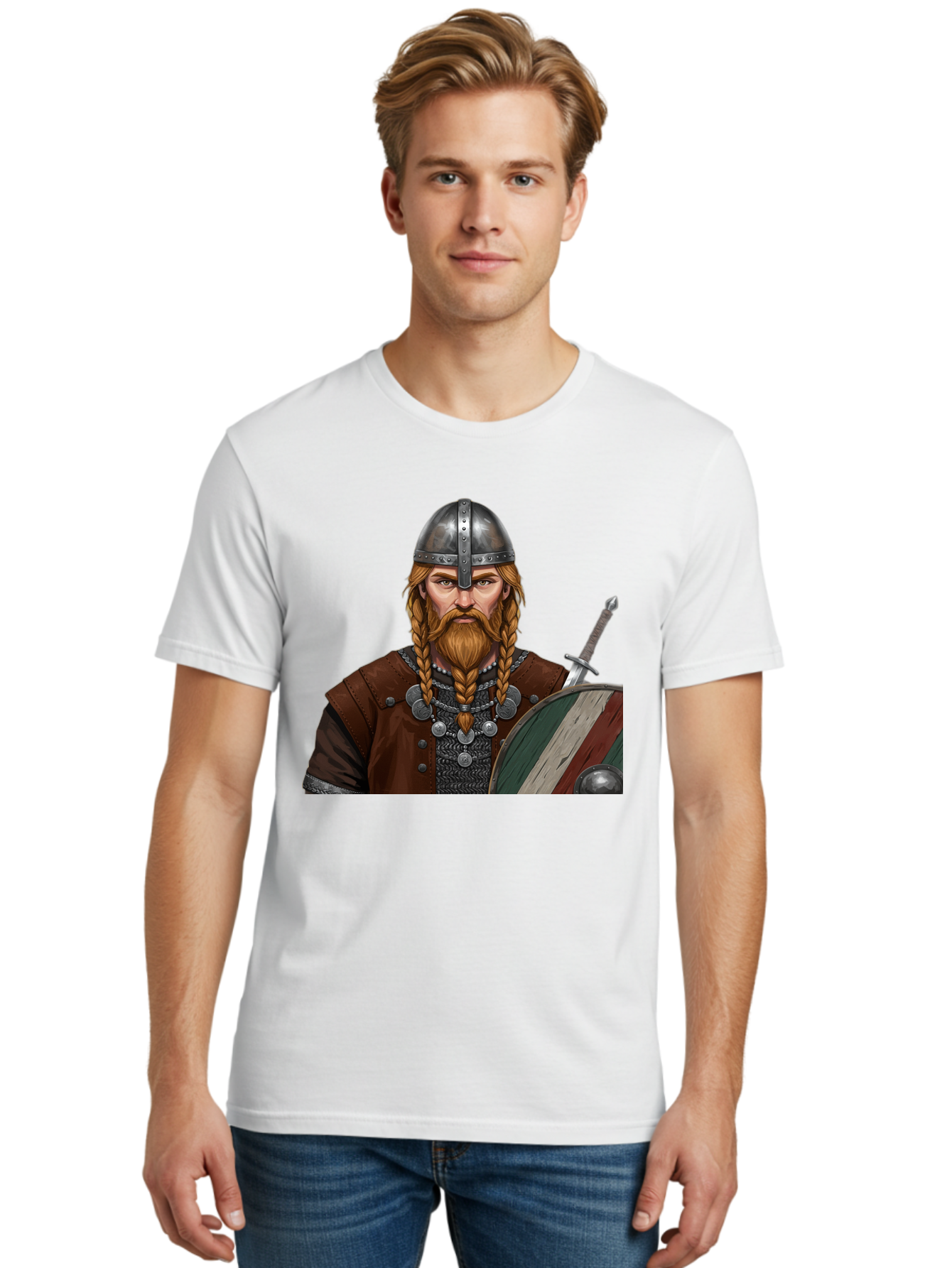 Viking-Warrior-3 Men'S Graphic Tee, 100% Cotton, Comfortable Casual Summer Wear, Machine Washable, Vintage Camera, Old Camera, Antique Camera, Black Camera, Classic Photography, Photography Equipment, Nostalgic Device, Film Camera, Camera Art Bah322 24