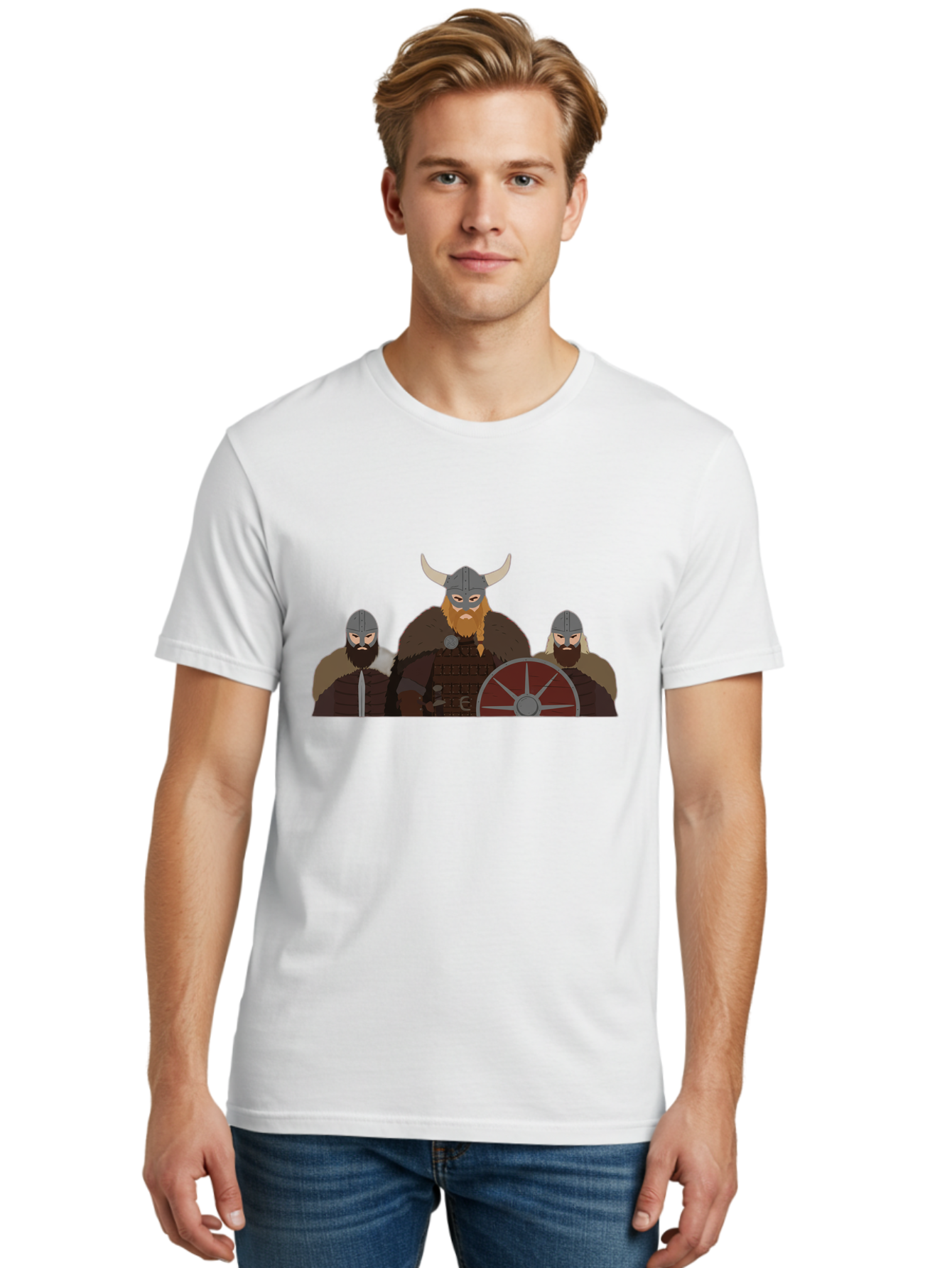 Viking-Warriors-1 Men'S Graphic Tee, 100% Cotton, Comfortable Casual Summer Wear, Machine Washable, Vintage Camera, Old Camera, Antique Camera, Black Camera, Classic Photography, Photography Equipment, Nostalgic Device, Film Camera, Camera Art Bah325 29