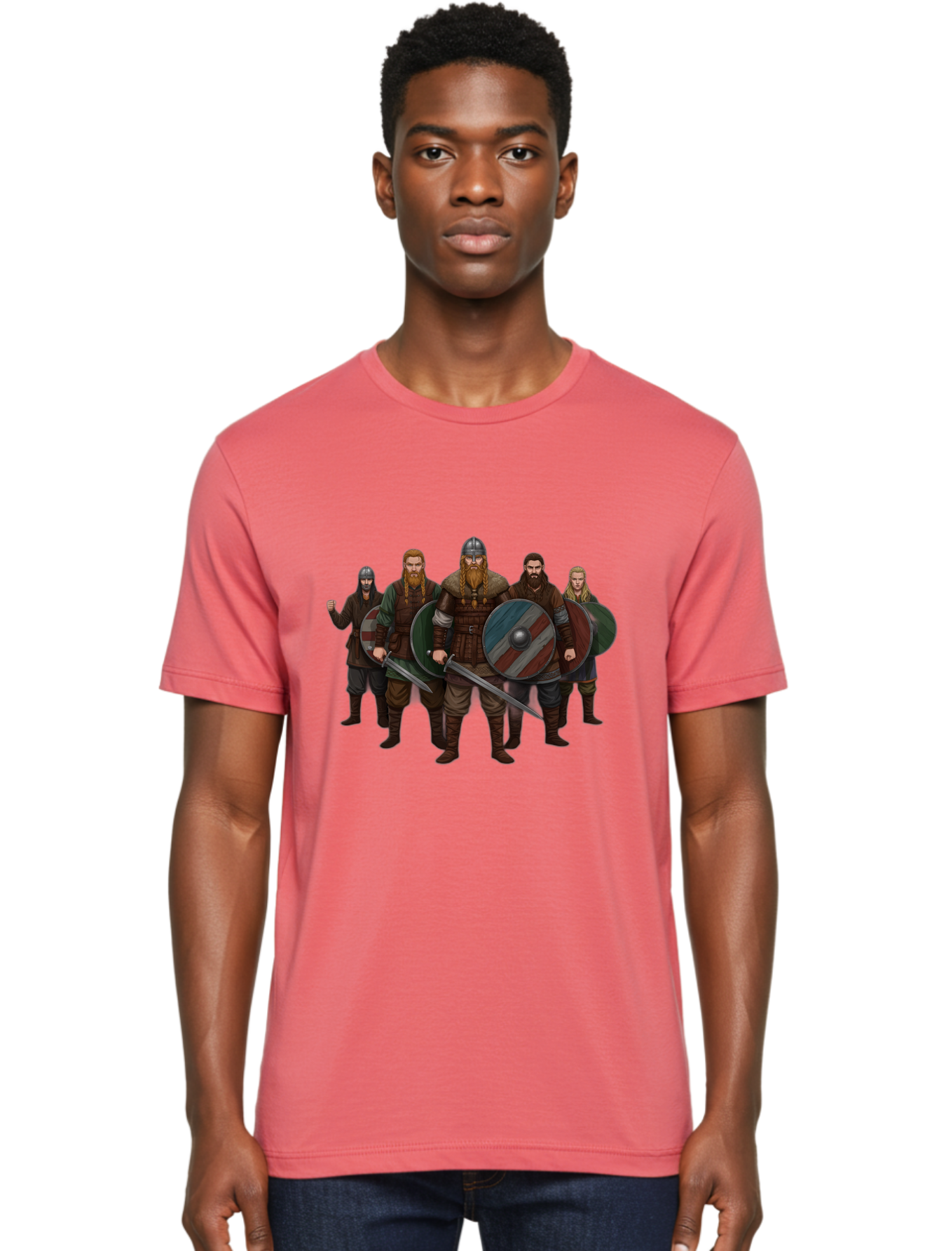 Viking-Warriors-10 Men'S Graphic Tee, 100% Cotton, Comfortable Casual Summer Wear, Machine Washable, Vintage Camera, Old Camera, Antique Camera, Black Camera, Classic Photography, Photography Equipment, Nostalgic Device, Film Camera, Bah326 24