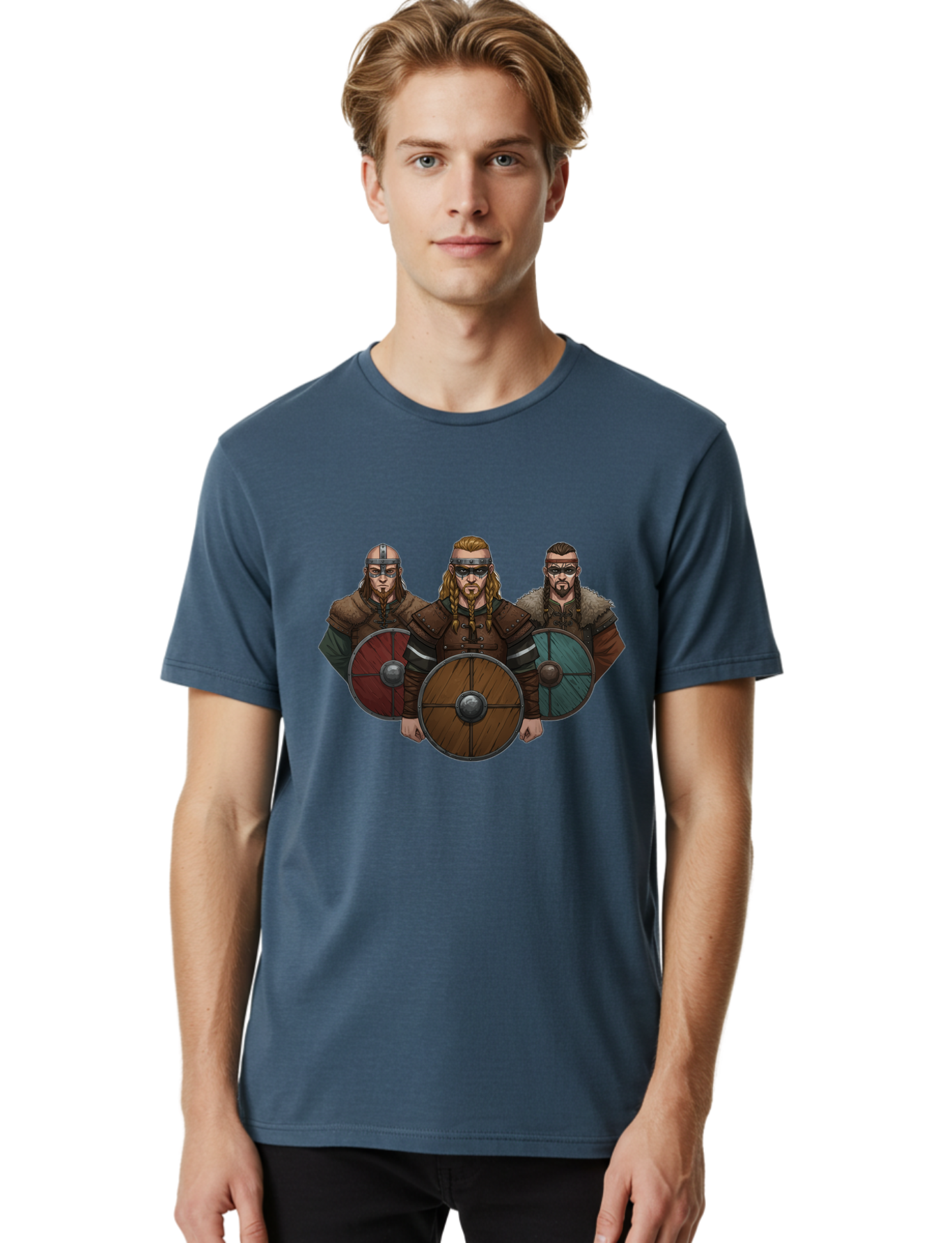 Viking-Warriors-11 Men'S Graphic Tee, 100% Cotton, Comfortable Casual Summer Wear, Machine Washable, Vintage Camera, Old Camera, Antique Camera, Black Camera, Classic Photography, Photography Equipment, Nostalgic Device, Film Camera, Bah327 16