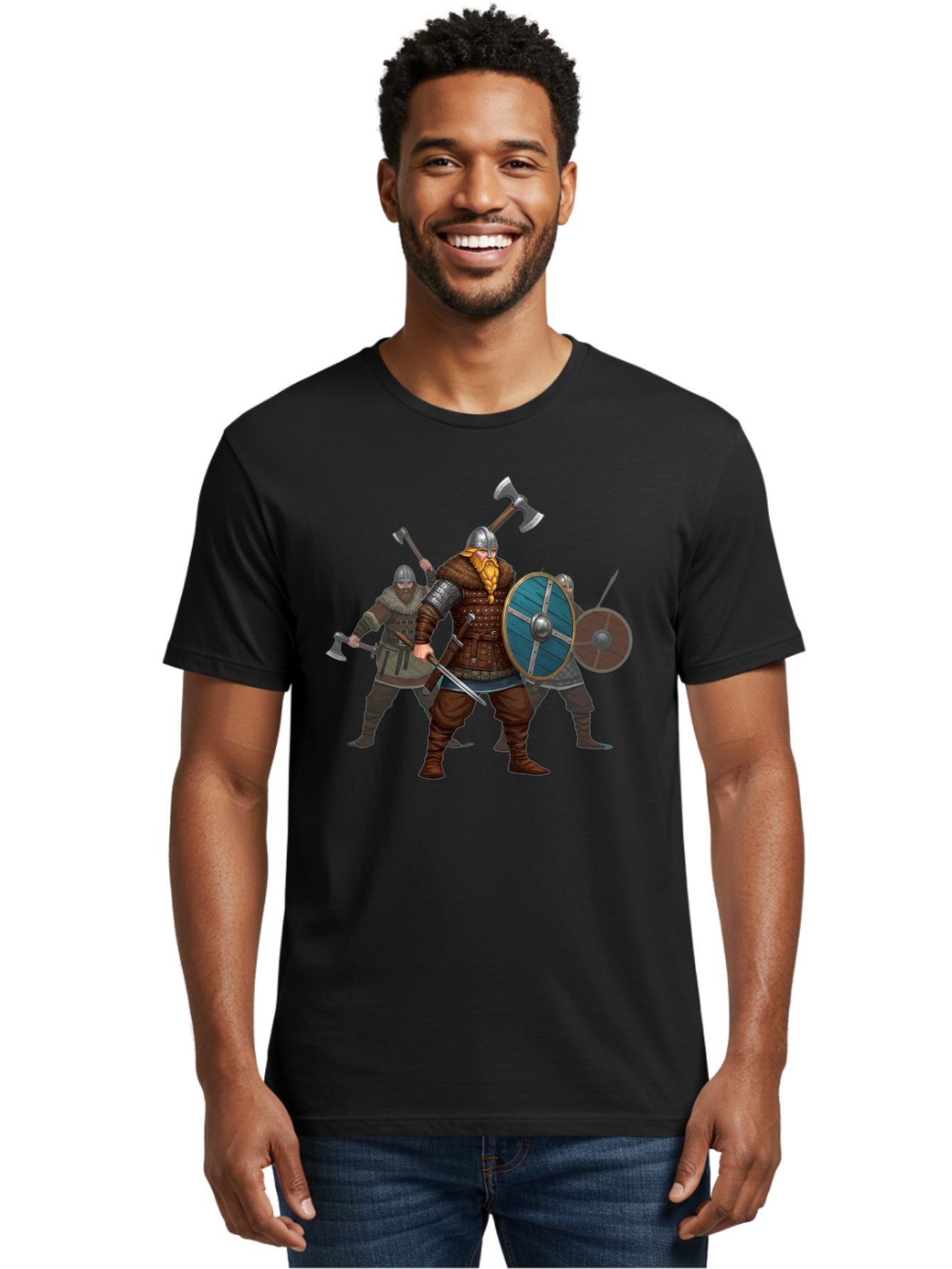 Viking-Warriors-2 Men'S Graphic Tee, 100% Cotton, Comfortable Casual Summer Wear, Machine Washable, Vintage Camera, Old Camera, Antique Camera, Black Camera, Classic Photography, Photography Equipment, Nostalgic Device, Film Camera, Camera Art Bah330 18