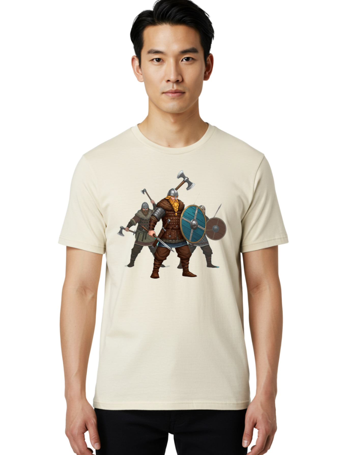 Viking-Warriors-2 Men'S Graphic Tee, 100% Cotton, Comfortable Casual Summer Wear, Machine Washable, Vintage Camera, Old Camera, Antique Camera, Black Camera, Classic Photography, Photography Equipment, Nostalgic Device, Film Camera, Camera Art Bah330 28