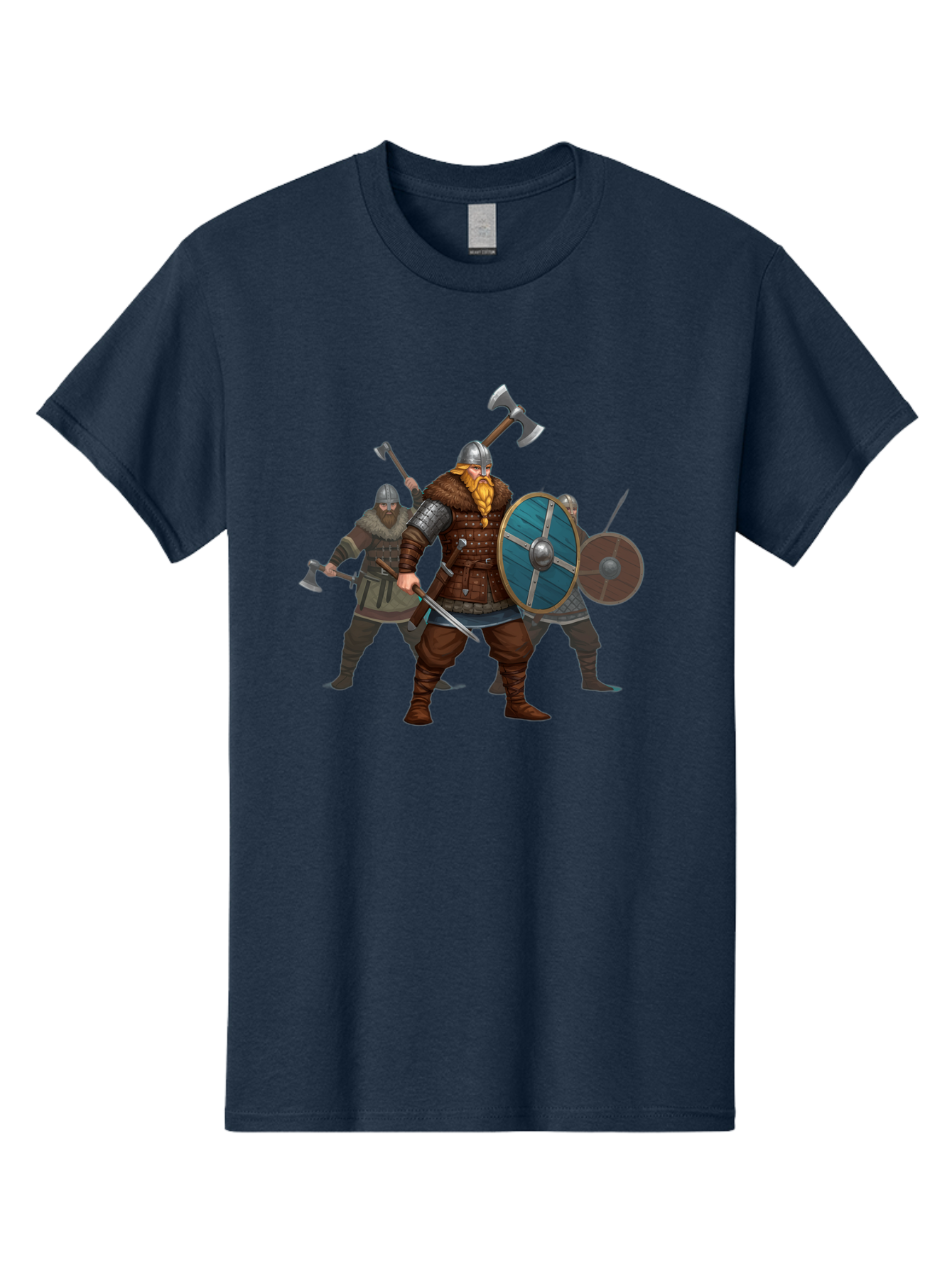Viking-Warriors-2 Men'S Graphic Tee, 100% Cotton, Comfortable Casual Summer Wear, Machine Washable, Vintage Camera, Old Camera, Antique Camera, Black Camera, Classic Photography, Photography Equipment, Nostalgic Device, Film Camera, Camera Art Bah330