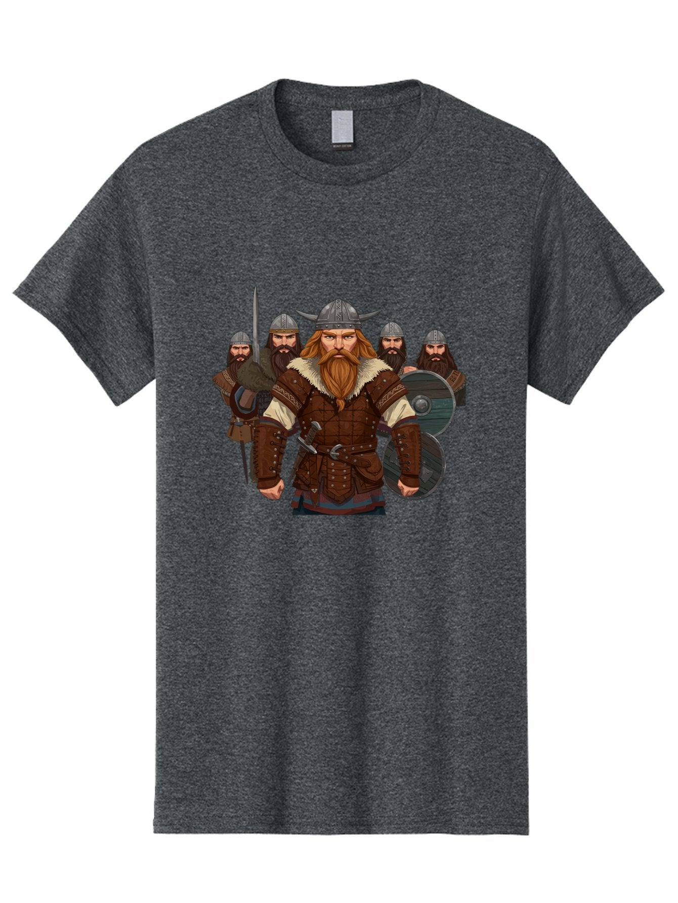 Viking-Warriors-3 Men'S Graphic Tee, 100% Cotton, Comfortable Casual Summer Wear, Machine Washable, Vintage Camera, Old Camera, Antique Camera, Black Camera, Classic Photography, Photography Equipment, Nostalgic Device, Film Camera, Camera Art Bah331