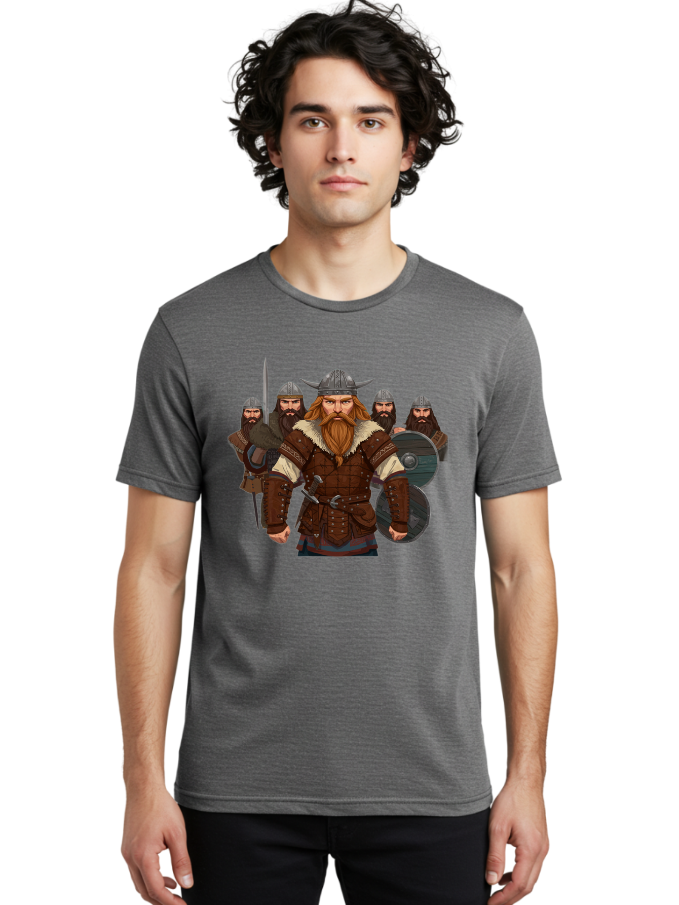 Viking-Warriors-3 Men'S Graphic Tee, 100% Cotton, Comfortable Casual Summer Wear, Machine Washable, Vintage Camera, Old Camera, Antique Camera, Black Camera, Classic Photography, Photography Equipment, Nostalgic Device, Film Camera, Camera Art Bah331 21