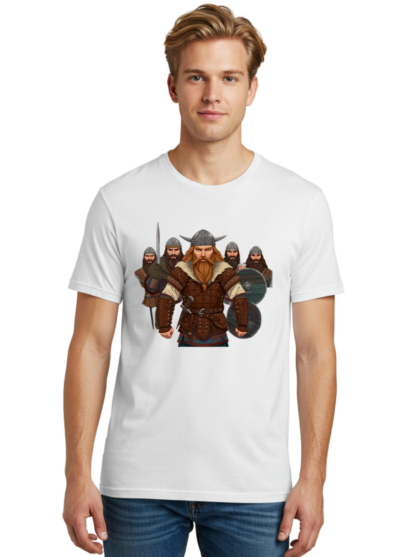Viking-Warriors-3 Men'S Graphic Tee, 100% Cotton, Comfortable Casual Summer Wear, Machine Washable, Vintage Camera, Old Camera, Antique Camera, Black Camera, Classic Photography, Photography Equipment, Nostalgic Device, Film Camera, Camera Art Bah331 18