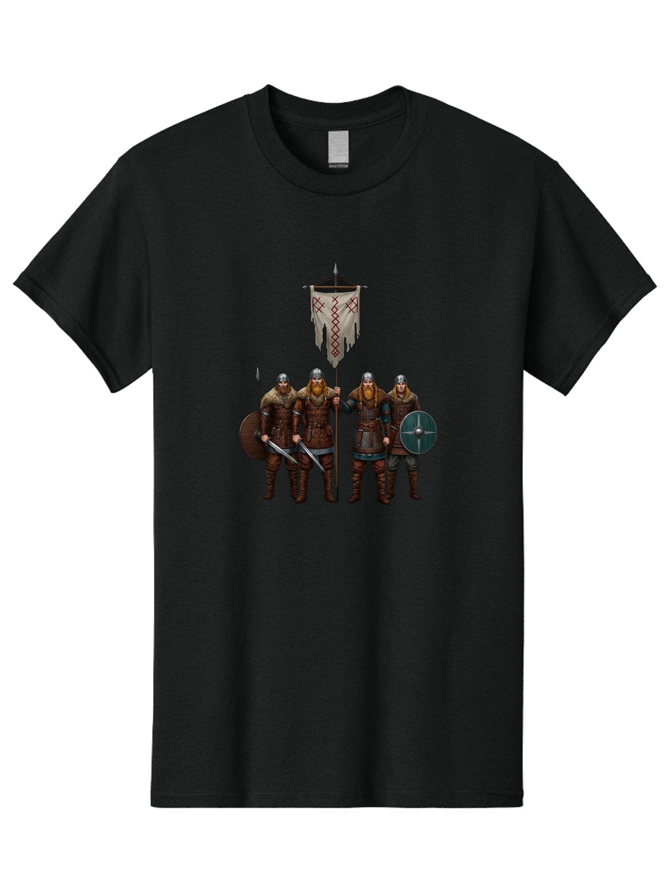 Viking-Warriors-4 Men'S Graphic Tee, 100% Cotton, Comfortable Casual Summer Wear, Machine Washable, Vintage Camera, Old Camera, Antique Camera, Black Camera, Classic Photography, Photography Equipment, Nostalgic Device, Film Camera, Camera Art Bah332 9