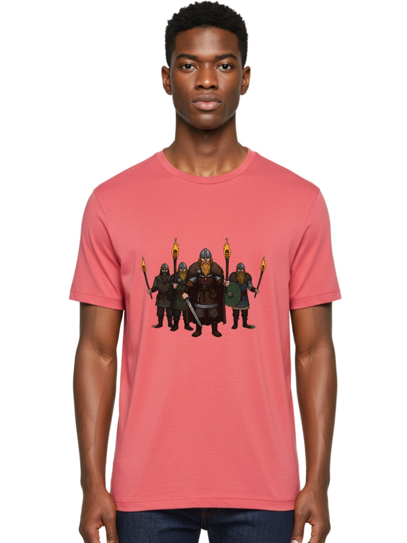 Viking-Warriors-7 Men'S Graphic Tee, 100% Cotton, Comfortable Casual Summer Wear, Machine Washable, Vintage Camera, Old Camera, Antique Camera, Black Camera, Classic Photography, Photography Equipment, Nostalgic Device, Film Camera, Camera Art Bah335 23