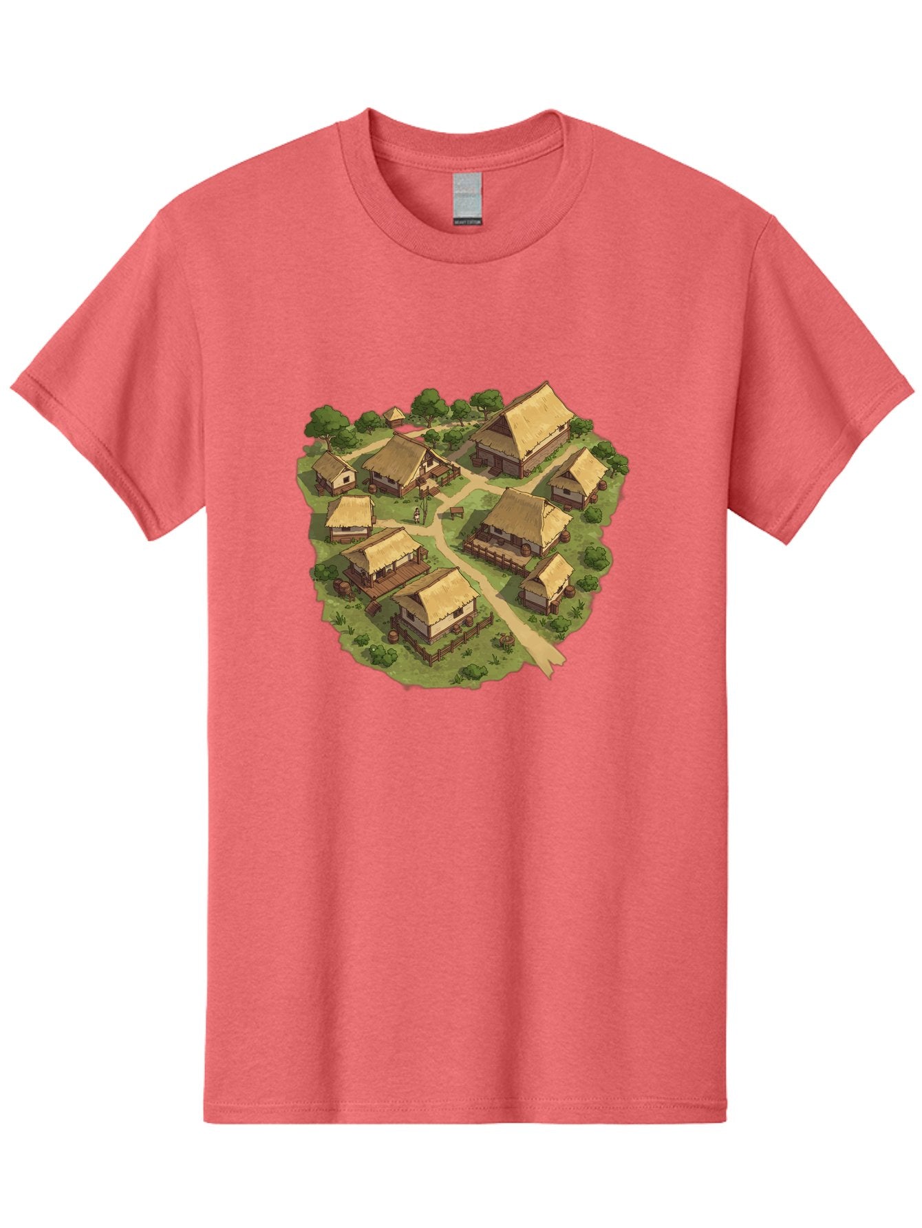 Village Men'S Graphic Tee, 100% Cotton, Comfortable Casual Summer Wear, Machine Washable, Vintage Camera, Old Camera, Antique Camera, Black Camera, Classic Photography, Photography Equipment, Nostalgic Device, Film Camera, Camera Art Bah341 6