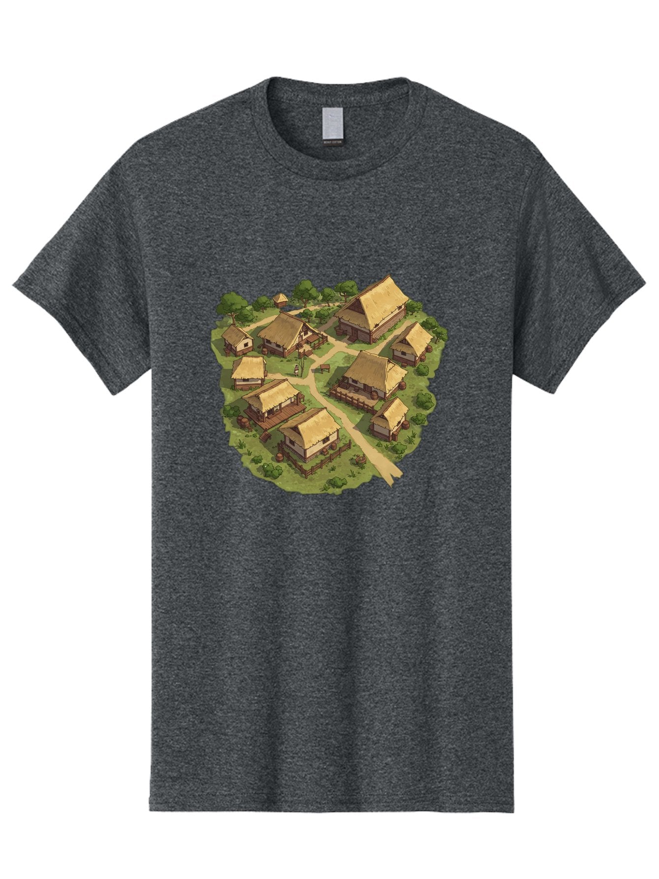 Village Men'S Graphic Tee, 100% Cotton, Comfortable Casual Summer Wear, Machine Washable, Vintage Camera, Old Camera, Antique Camera, Black Camera, Classic Photography, Photography Equipment, Nostalgic Device, Film Camera, Camera Art Bah341 8