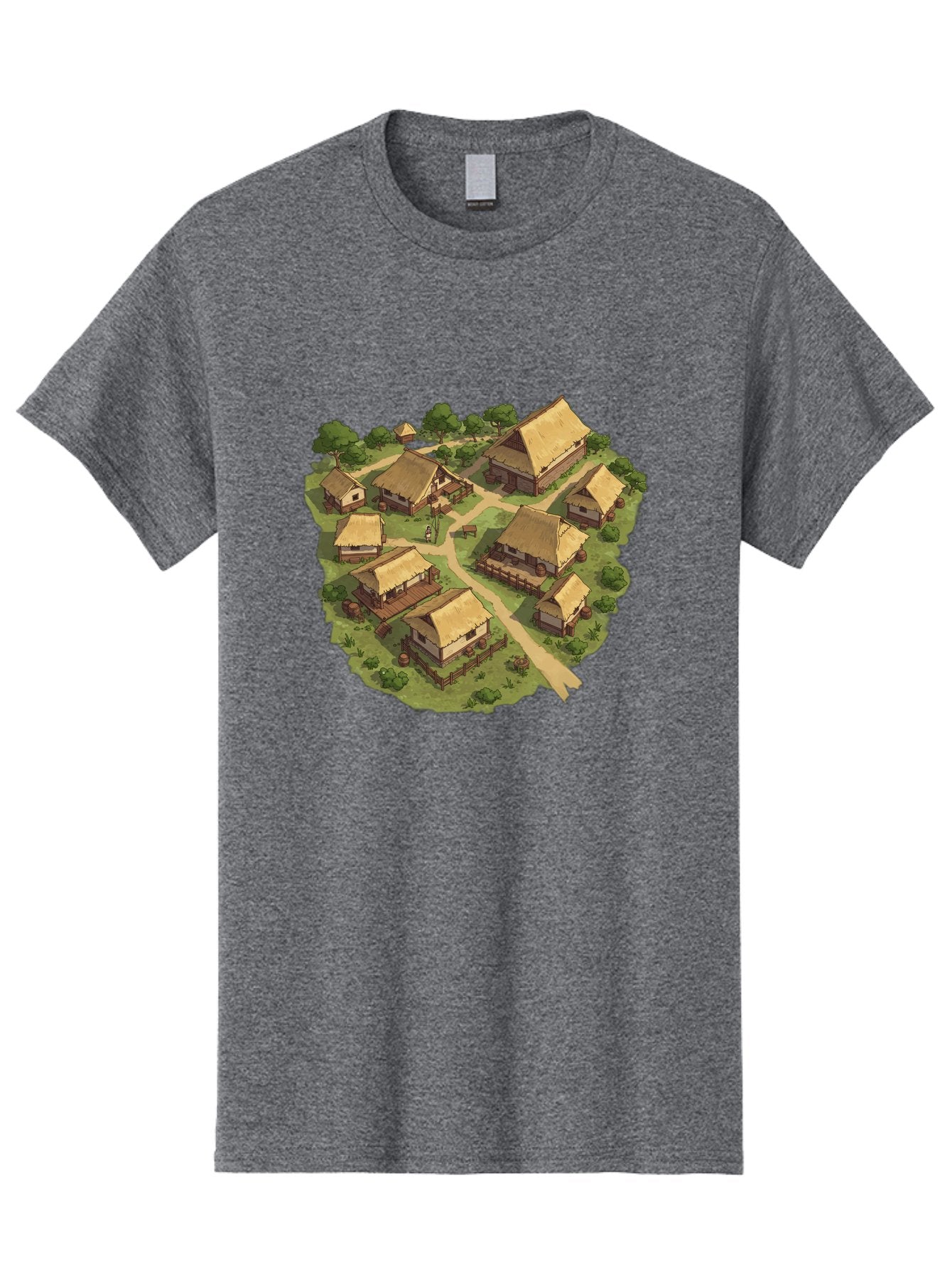 Village Men'S Graphic Tee, 100% Cotton, Comfortable Casual Summer Wear, Machine Washable, Vintage Camera, Old Camera, Antique Camera, Black Camera, Classic Photography, Photography Equipment, Nostalgic Device, Film Camera, Camera Art Bah341 3