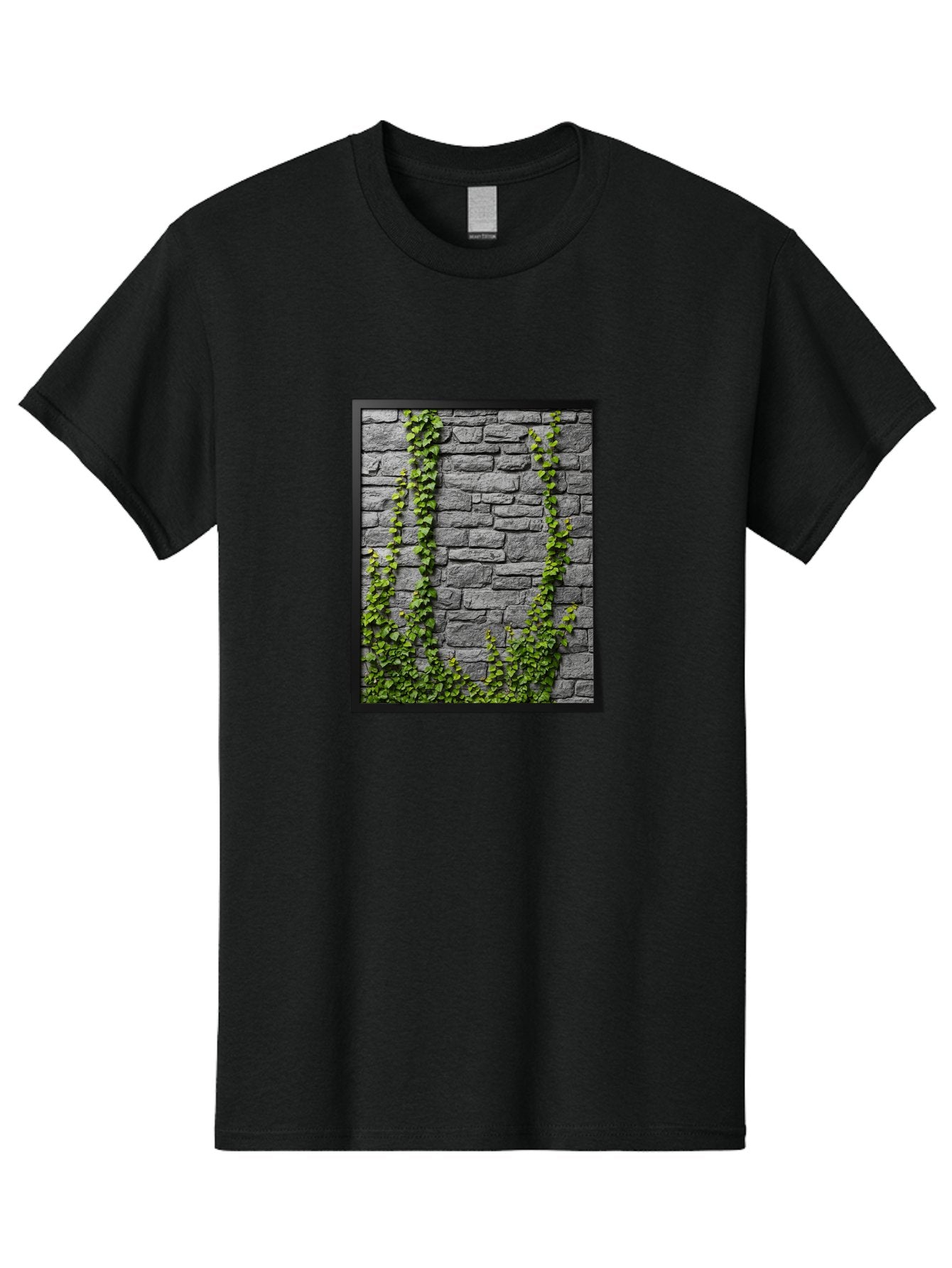 Vines-On-Stone-Wall Men'S Graphic Tee, 100% Cotton, Comfortable Casual Summer Wear, Machine Washable, Vintage Camera, Old Camera, Antique Camera, Black Camera, Classic Photography, Photography Equipment, Nostalgic Device, Film Camera, Bah342 3