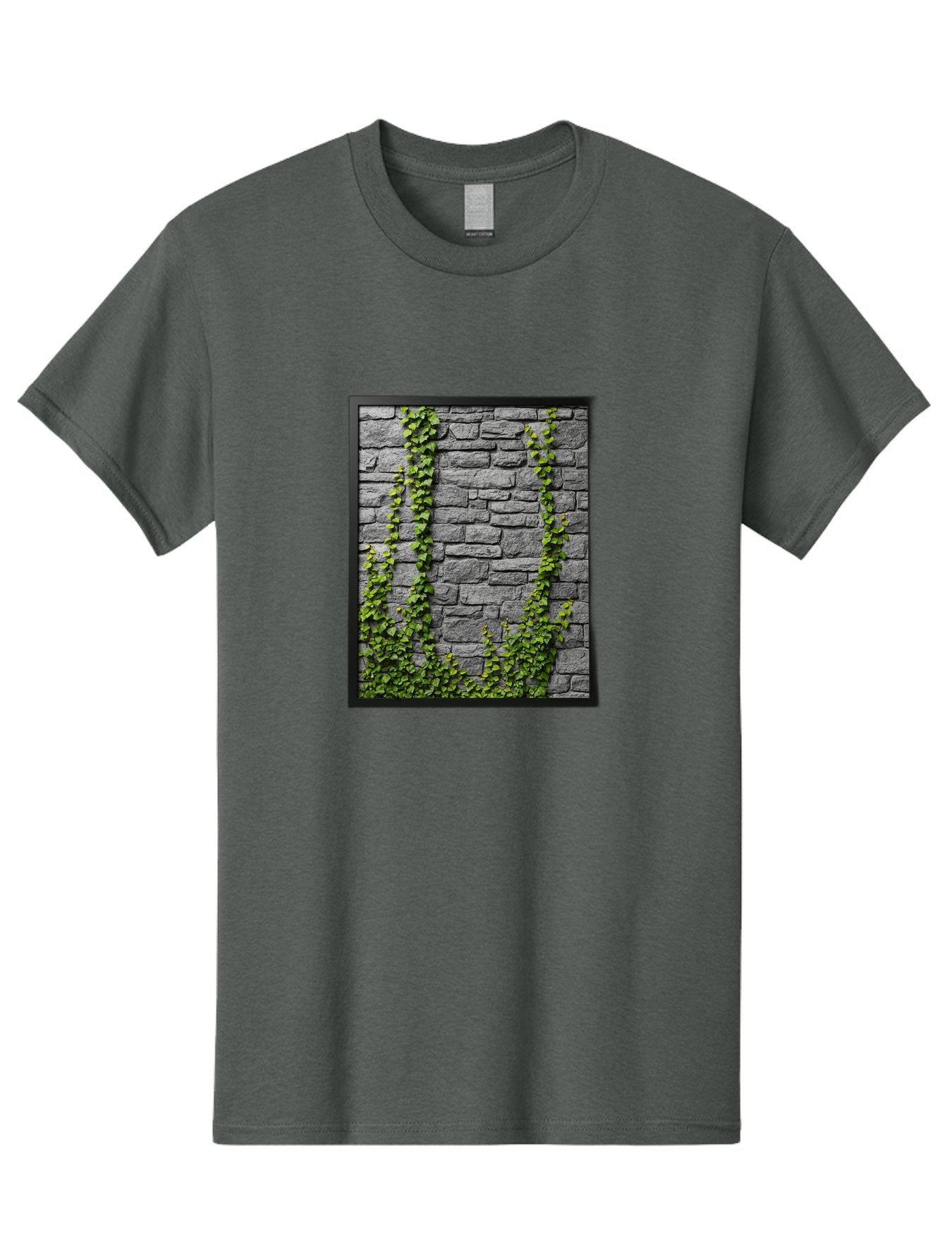 Vines-On-Stone-Wall Men'S Graphic Tee, 100% Cotton, Comfortable Casual Summer Wear, Machine Washable, Vintage Camera, Old Camera, Antique Camera, Black Camera, Classic Photography, Photography Equipment, Nostalgic Device, Film Camera, Bah342 14