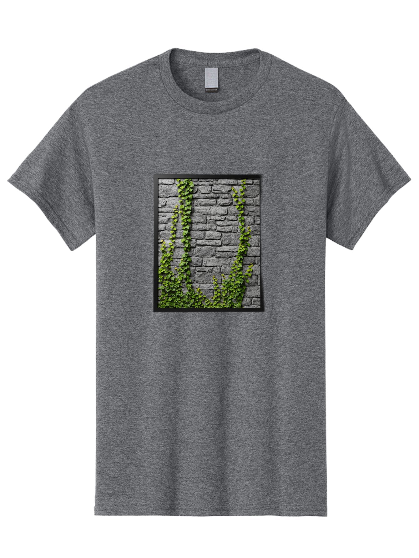 Vines-On-Stone-Wall Men'S Graphic Tee, 100% Cotton, Comfortable Casual Summer Wear, Machine Washable, Vintage Camera, Old Camera, Antique Camera, Black Camera, Classic Photography, Photography Equipment, Nostalgic Device, Film Camera, Bah342 9