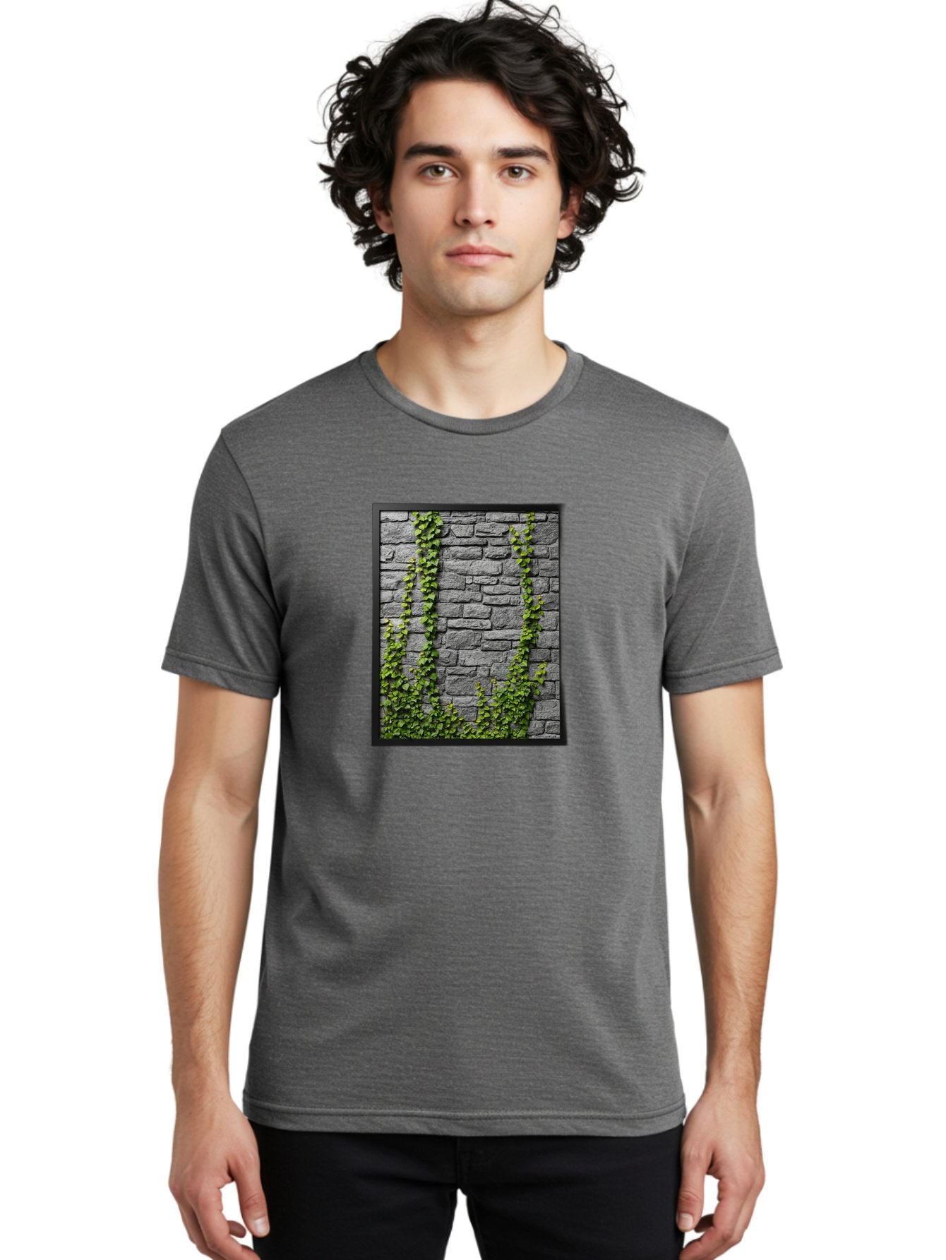 Vines-On-Stone-Wall Men'S Graphic Tee, 100% Cotton, Comfortable Casual Summer Wear, Machine Washable, Vintage Camera, Old Camera, Antique Camera, Black Camera, Classic Photography, Photography Equipment, Nostalgic Device, Film Camera, Bah342 26