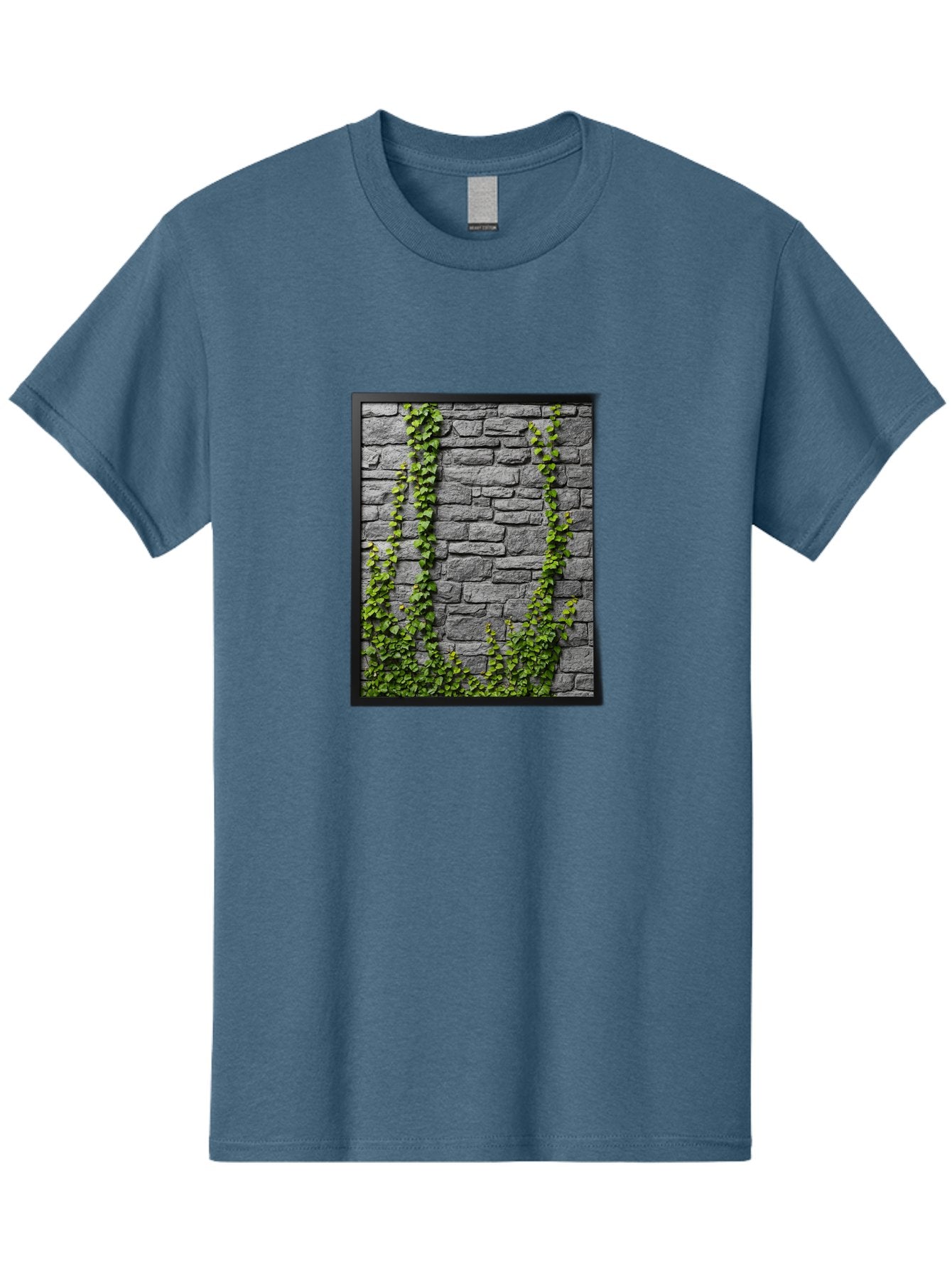 Vines-On-Stone-Wall Men'S Graphic Tee, 100% Cotton, Comfortable Casual Summer Wear, Machine Washable, Vintage Camera, Old Camera, Antique Camera, Black Camera, Classic Photography, Photography Equipment, Nostalgic Device, Film Camera, Bah342