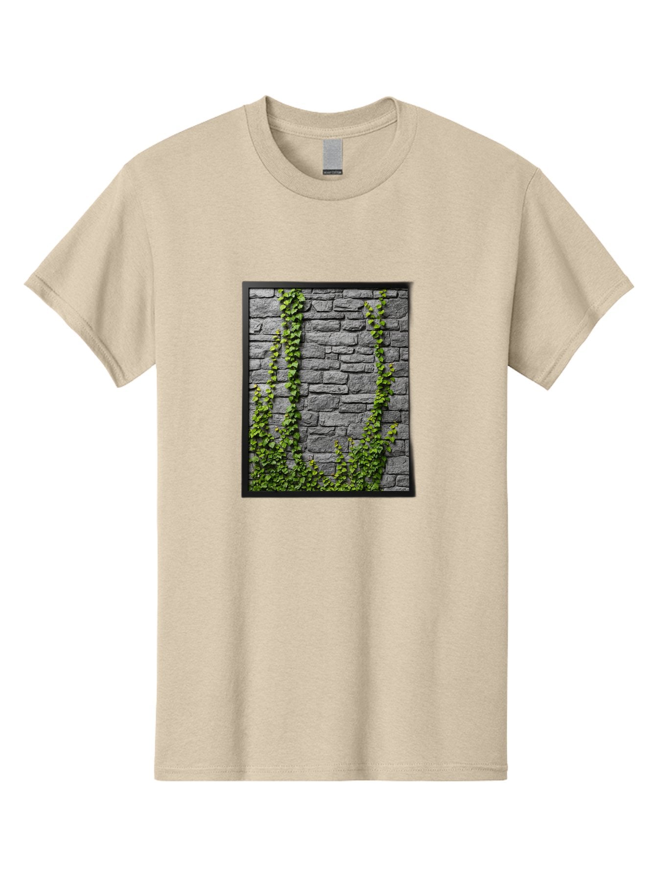 Vines-On-Stone-Wall Men'S Graphic Tee, 100% Cotton, Comfortable Casual Summer Wear, Machine Washable, Vintage Camera, Old Camera, Antique Camera, Black Camera, Classic Photography, Photography Equipment, Nostalgic Device, Film Camera, Bah342 5