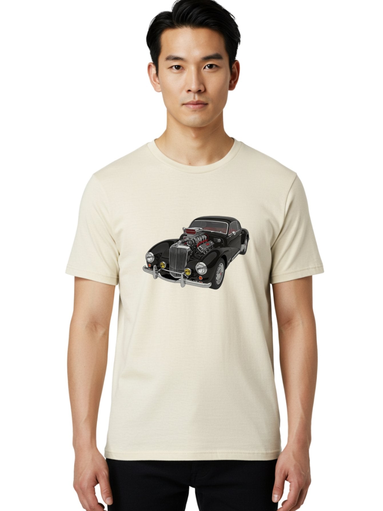 Vintage-Car Men'S Graphic Tee, 100% Cotton, Comfortable Casual Summer Wear, Machine Washable, Vintage Camera, Old Camera, Antique Camera, Black Camera, Classic Photography, Photography Equipment, Nostalgic Device, Film Camera, Camera Art Bah343 25
