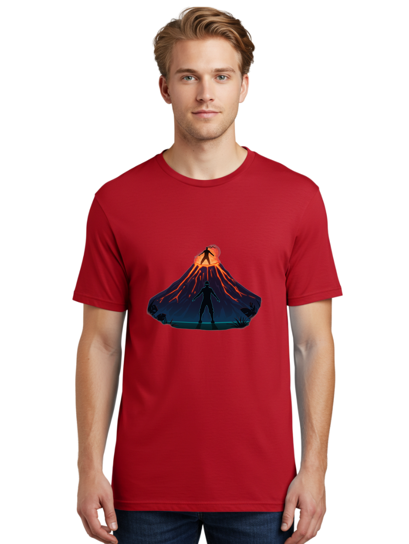 Volcano-Eruption Men'S Graphic Tee, 100% Cotton, Comfortable Casual Summer Wear, Machine Washable, Vintage Camera, Old Camera, Antique Camera, Black Camera, Classic Photography, Photography Equipment, Nostalgic Device, Film Camera, Camera Art Bah351 28