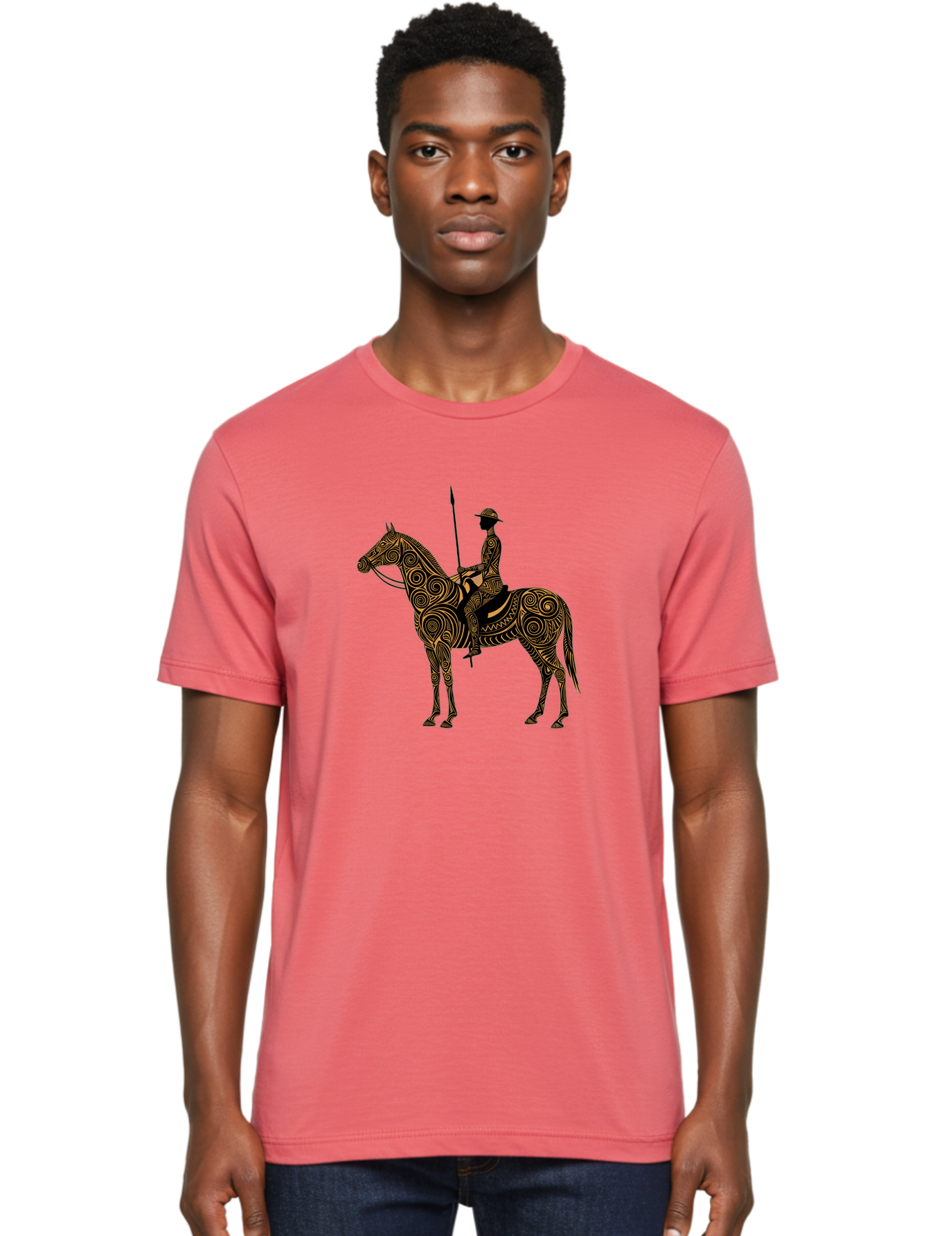 Warrior-On-Horseback Men'S Graphic Tee, 100% Cotton, Comfortable Casual Summer Wear, Machine Washable, Vintage Camera, Old Camera, Antique Camera, Black Camera, Classic Photography, Photography Equipment, Nostalgic Device, Film Camera, Bah356 18