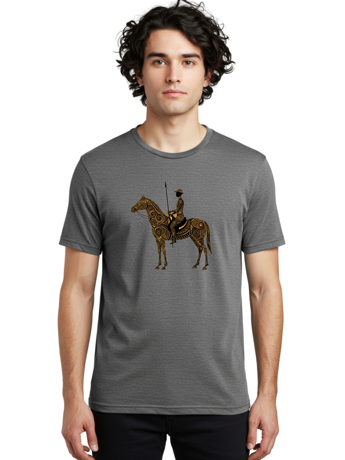 Warrior-On-Horseback Men'S Graphic Tee, 100% Cotton, Comfortable Casual Summer Wear, Machine Washable, Vintage Camera, Old Camera, Antique Camera, Black Camera, Classic Photography, Photography Equipment, Nostalgic Device, Film Camera, Bah356 25