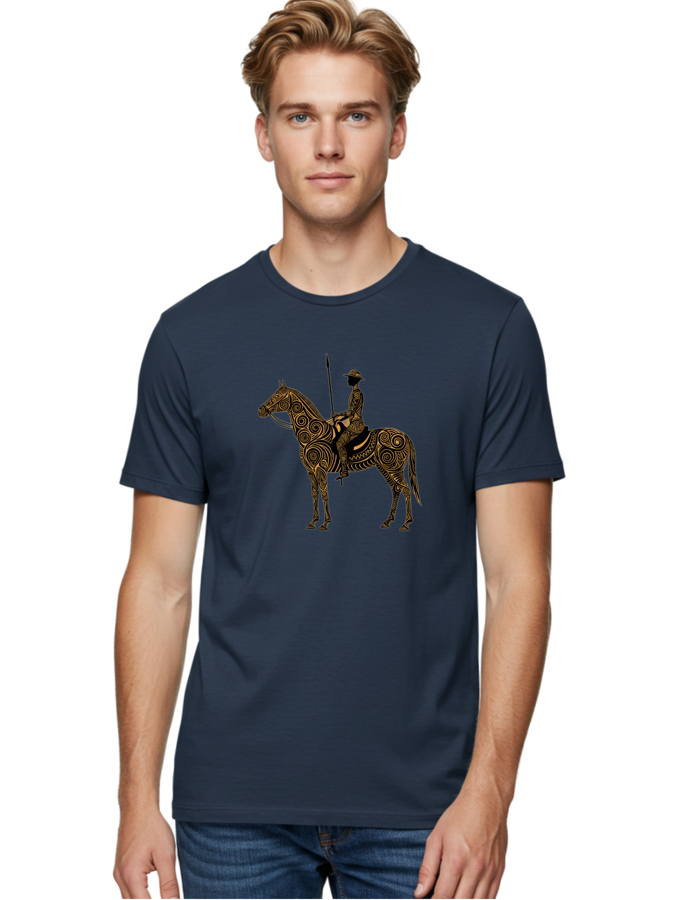 Warrior-On-Horseback Men'S Graphic Tee, 100% Cotton, Comfortable Casual Summer Wear, Machine Washable, Vintage Camera, Old Camera, Antique Camera, Black Camera, Classic Photography, Photography Equipment, Nostalgic Device, Film Camera, Bah356 16