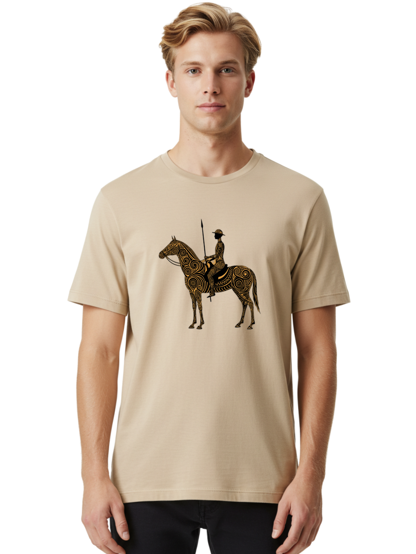Warrior-On-Horseback Men'S Graphic Tee, 100% Cotton, Comfortable Casual Summer Wear, Machine Washable, Vintage Camera, Old Camera, Antique Camera, Black Camera, Classic Photography, Photography Equipment, Nostalgic Device, Film Camera, Bah356 22