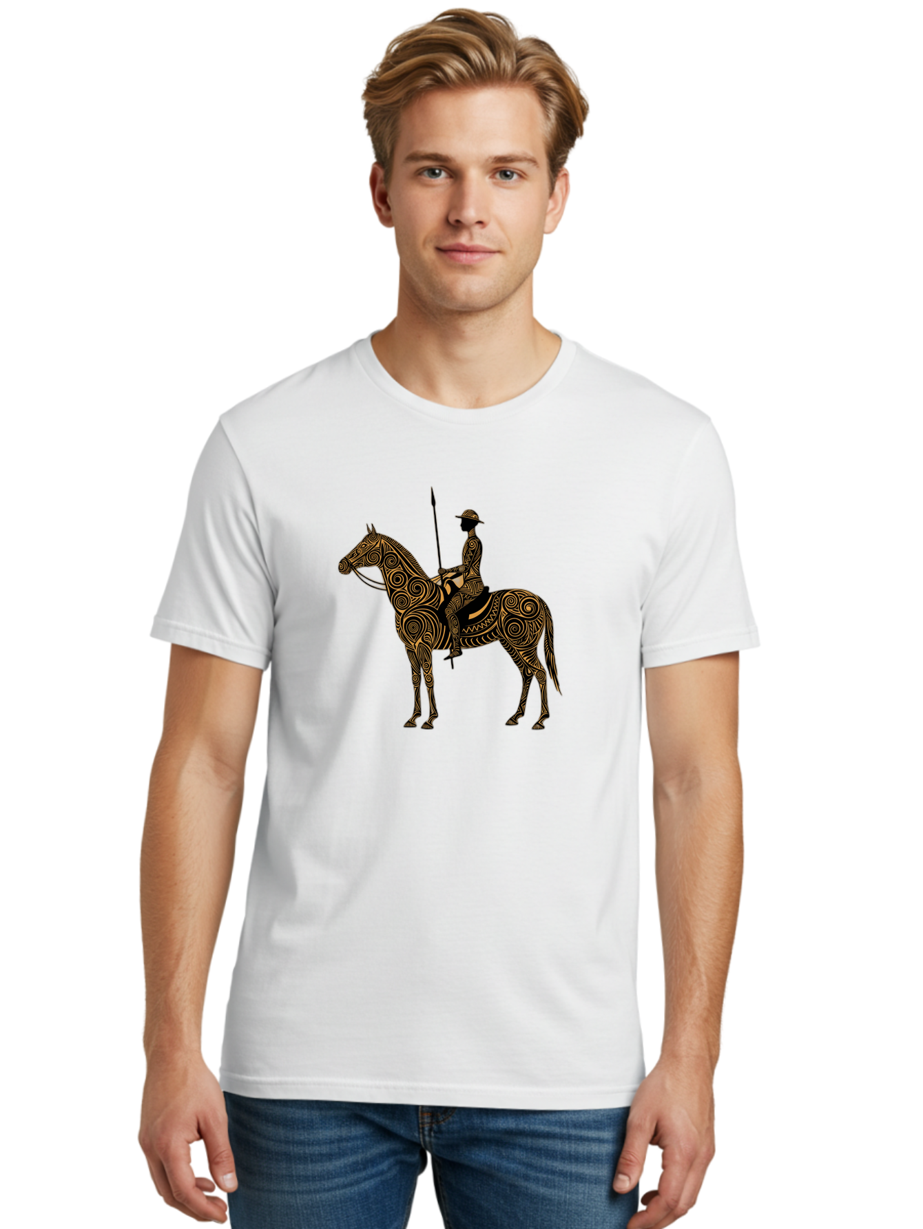 Warrior-On-Horseback Men'S Graphic Tee, 100% Cotton, Comfortable Casual Summer Wear, Machine Washable, Vintage Camera, Old Camera, Antique Camera, Black Camera, Classic Photography, Photography Equipment, Nostalgic Device, Film Camera, Bah356 20