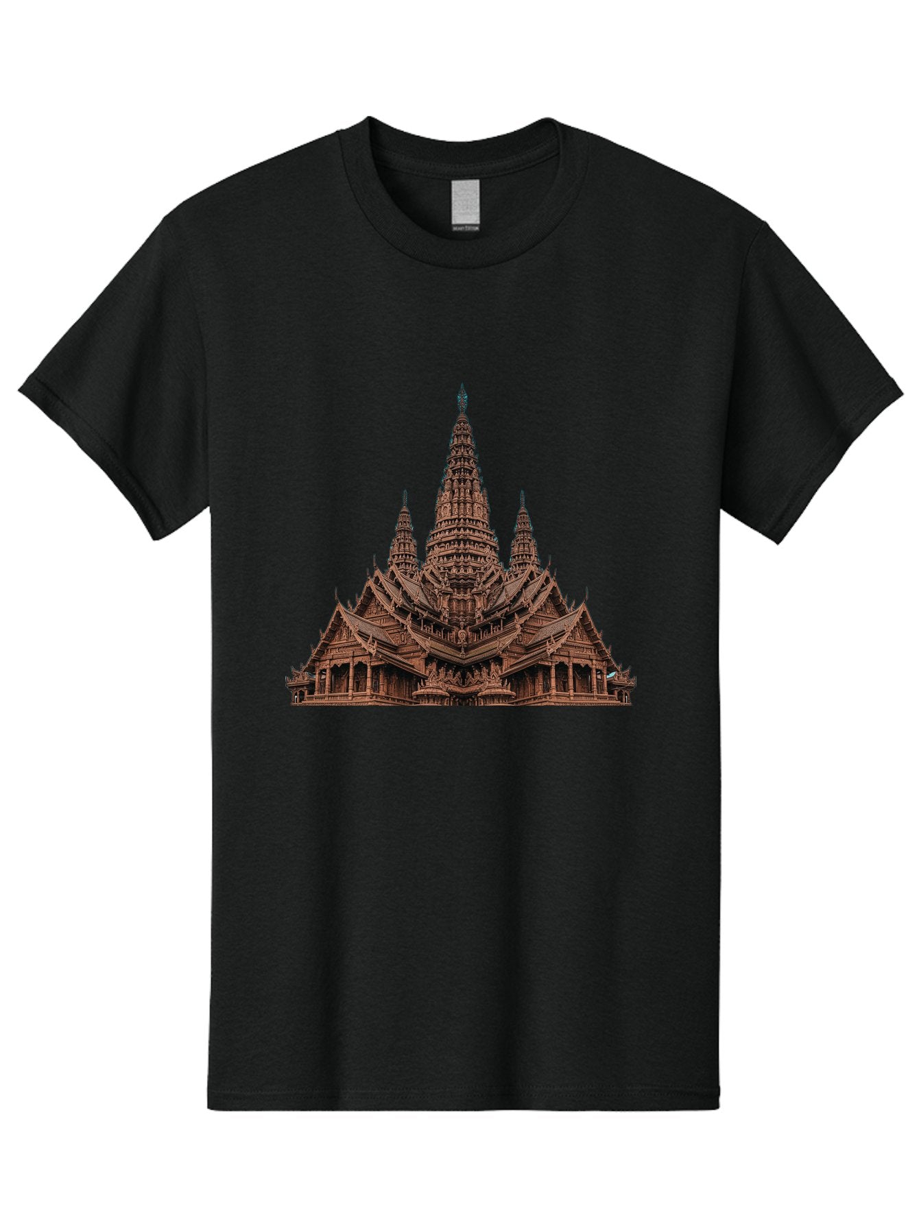 Wat-Arun-1 Men'S Graphic Tee, 100% Cotton, Comfortable Casual Summer Wear, Machine Washable, Vintage Camera, Old Camera, Antique Camera, Black Camera, Classic Photography, Photography Equipment, Nostalgic Device, Film Camera, Camera Art Bah357 15