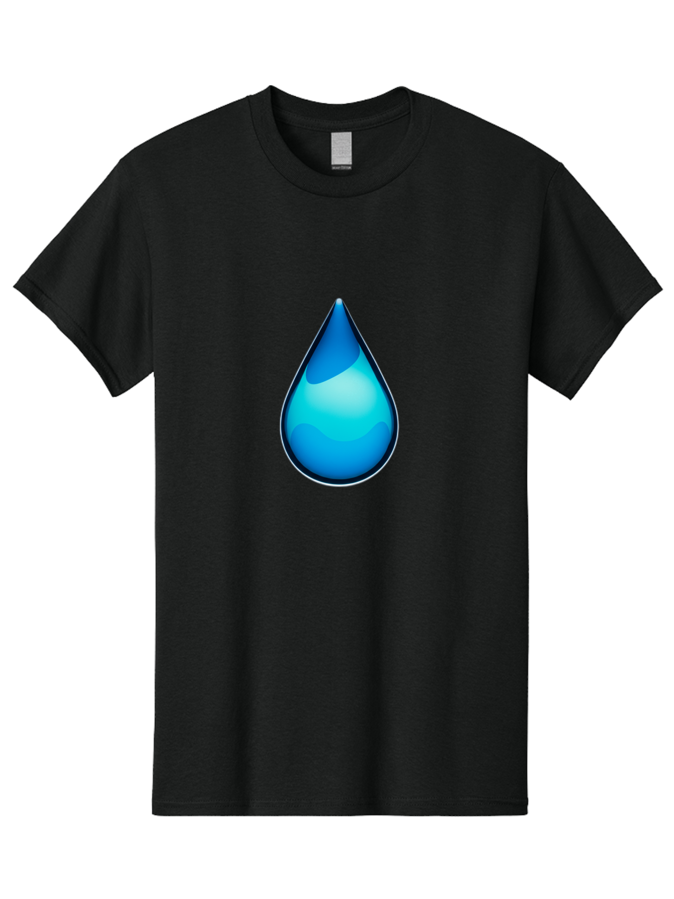 Water-Droplet-1 Men'S Graphic Tee, 100% Cotton, Comfortable Casual Summer Wear, Machine Washable, Vintage Camera, Old Camera, Antique Camera, Black Camera, Classic Photography, Photography Equipment, Nostalgic Device, Film Camera, Camera Art Bah360