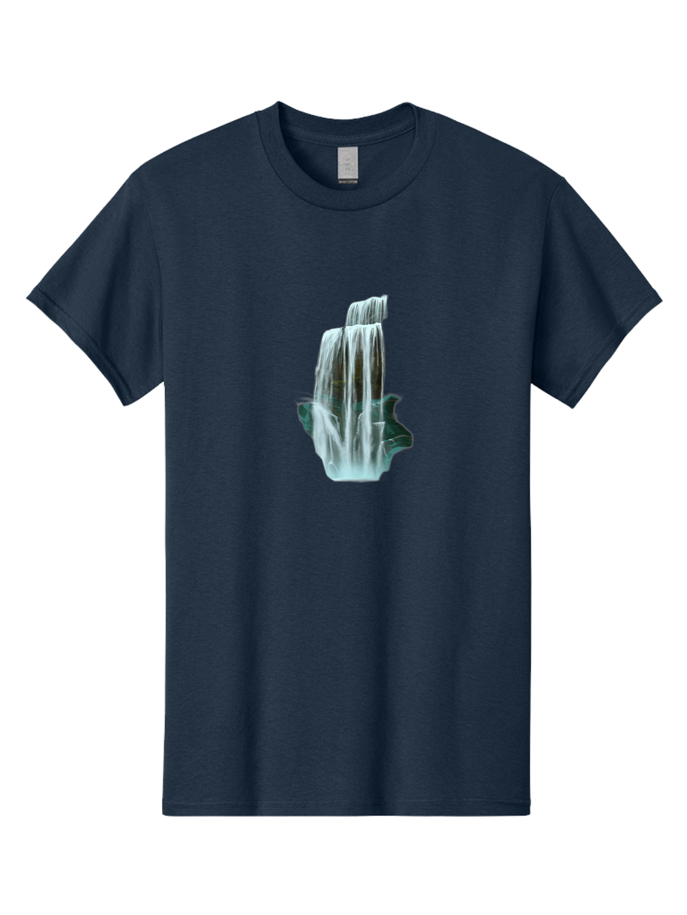 Waterfall Men'S Graphic Tee, 100% Cotton, Comfortable Casual Summer Wear, Machine Washable, Vintage Camera, Old Camera, Antique Camera, Black Camera, Classic Photography, Photography Equipment, Nostalgic Device, Film Camera, Camera Art Bah362