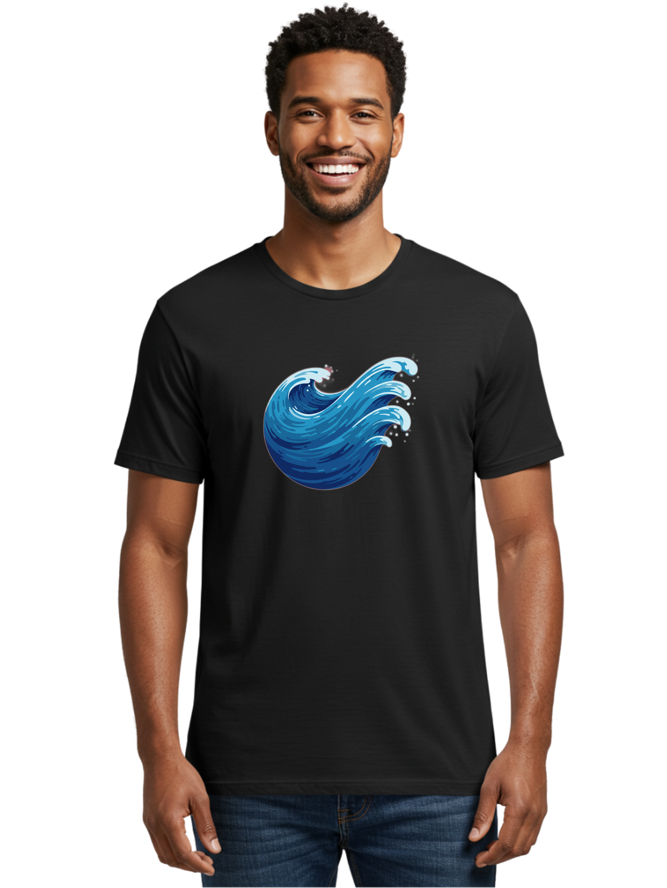 Wave-1 Men'S Graphic Tee, 100% Cotton, Comfortable Casual Summer Wear, Machine Washable, Vintage Camera, Old Camera, Antique Camera, Black Camera, Classic Photography, Photography Equipment, Nostalgic Device, Film Camera, Camera Art Bah363 30