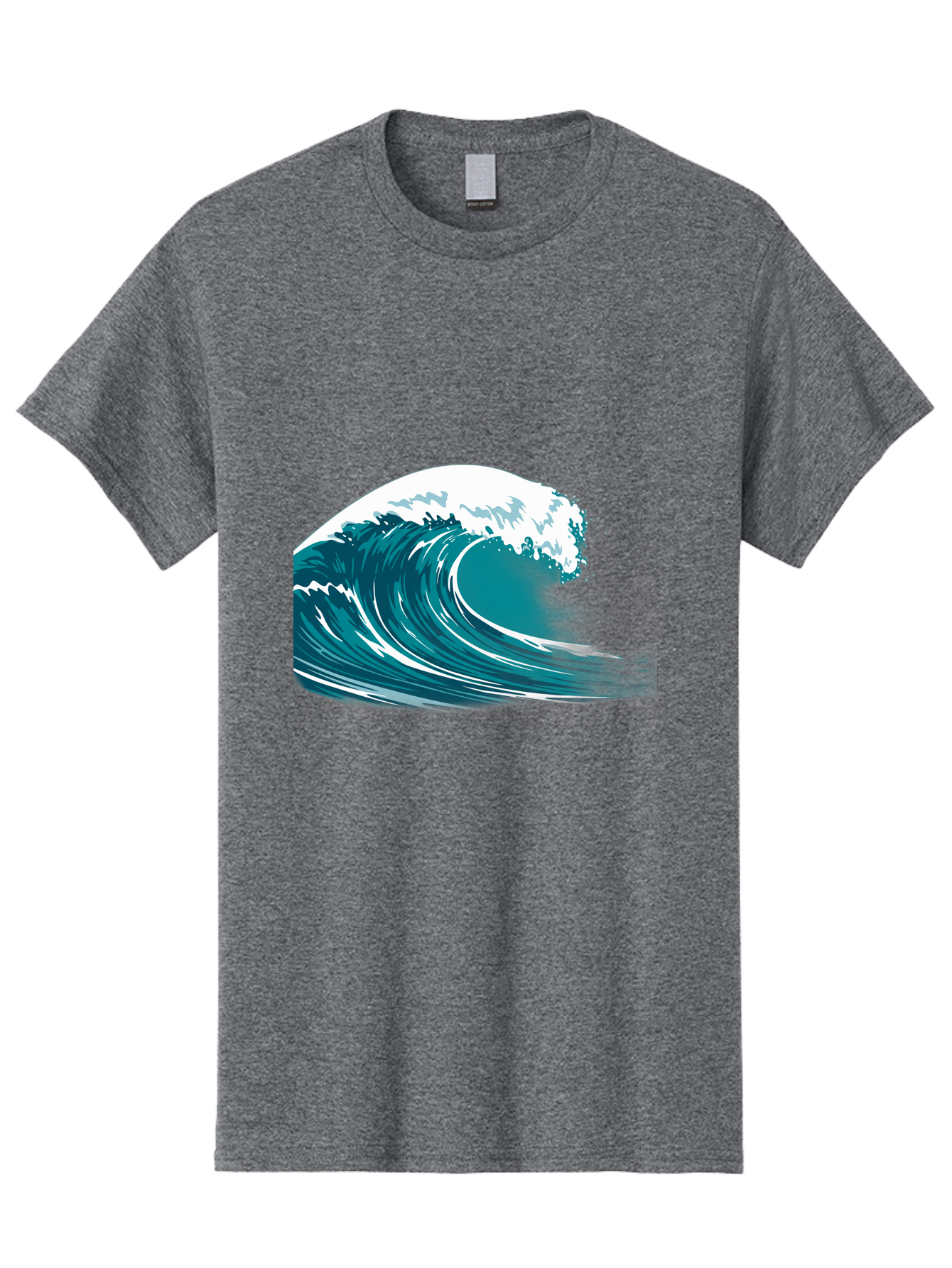 Wave Men'S Graphic Tee, 100% Cotton, Comfortable Casual Summer Wear, Machine Washable, Vintage Camera, Old Camera, Antique Camera, Black Camera, Classic Photography, Photography Equipment, Nostalgic Device, Film Camera, Camera Art Bah364
