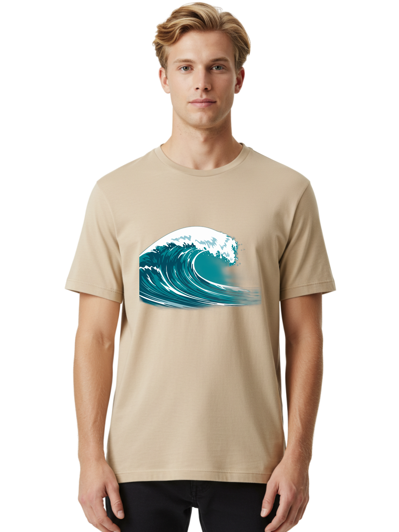 Wave Men'S Graphic Tee, 100% Cotton, Comfortable Casual Summer Wear, Machine Washable, Vintage Camera, Old Camera, Antique Camera, Black Camera, Classic Photography, Photography Equipment, Nostalgic Device, Film Camera, Camera Art Bah364 20