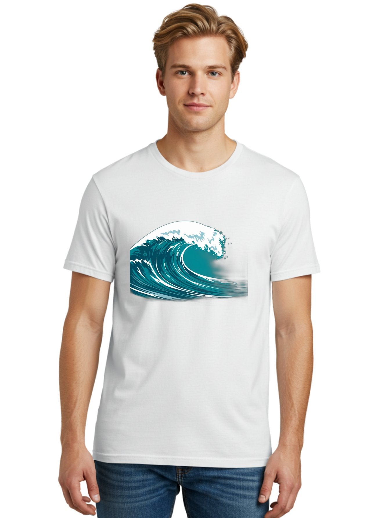 Wave Men'S Graphic Tee, 100% Cotton, Comfortable Casual Summer Wear, Machine Washable, Vintage Camera, Old Camera, Antique Camera, Black Camera, Classic Photography, Photography Equipment, Nostalgic Device, Film Camera, Camera Art Bah364 21