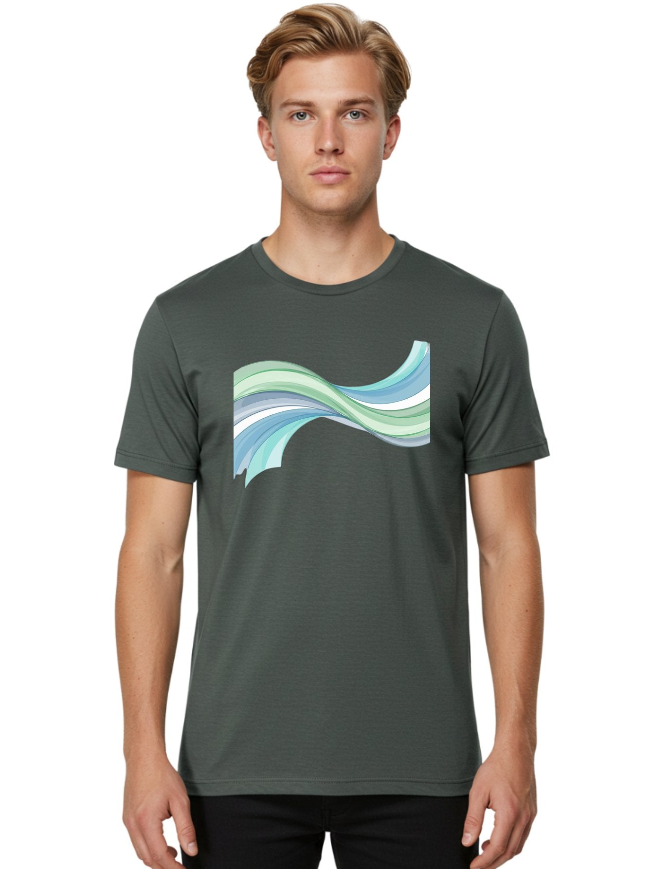 Wavy-Lines Men'S Graphic Tee, 100% Cotton, Comfortable Casual Summer Wear, Machine Washable, Vintage Camera, Old Camera, Antique Camera, Black Camera, Classic Photography, Photography Equipment, Nostalgic Device, Film Camera, Camera Art Bah365 21