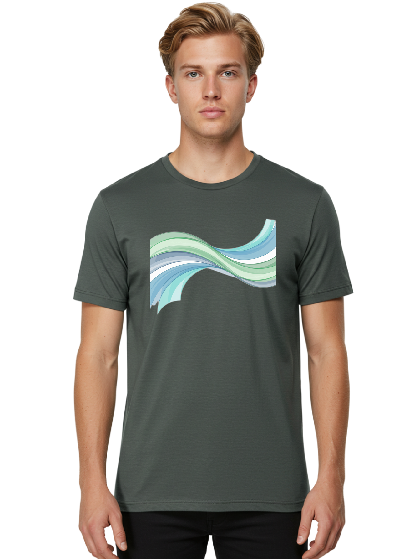 Wavy-Lines Men'S Graphic Tee, 100% Cotton, Comfortable Casual Summer Wear, Machine Washable, Vintage Camera, Old Camera, Antique Camera, Black Camera, Classic Photography, Photography Equipment, Nostalgic Device, Film Camera, Camera Art Bah365 25
