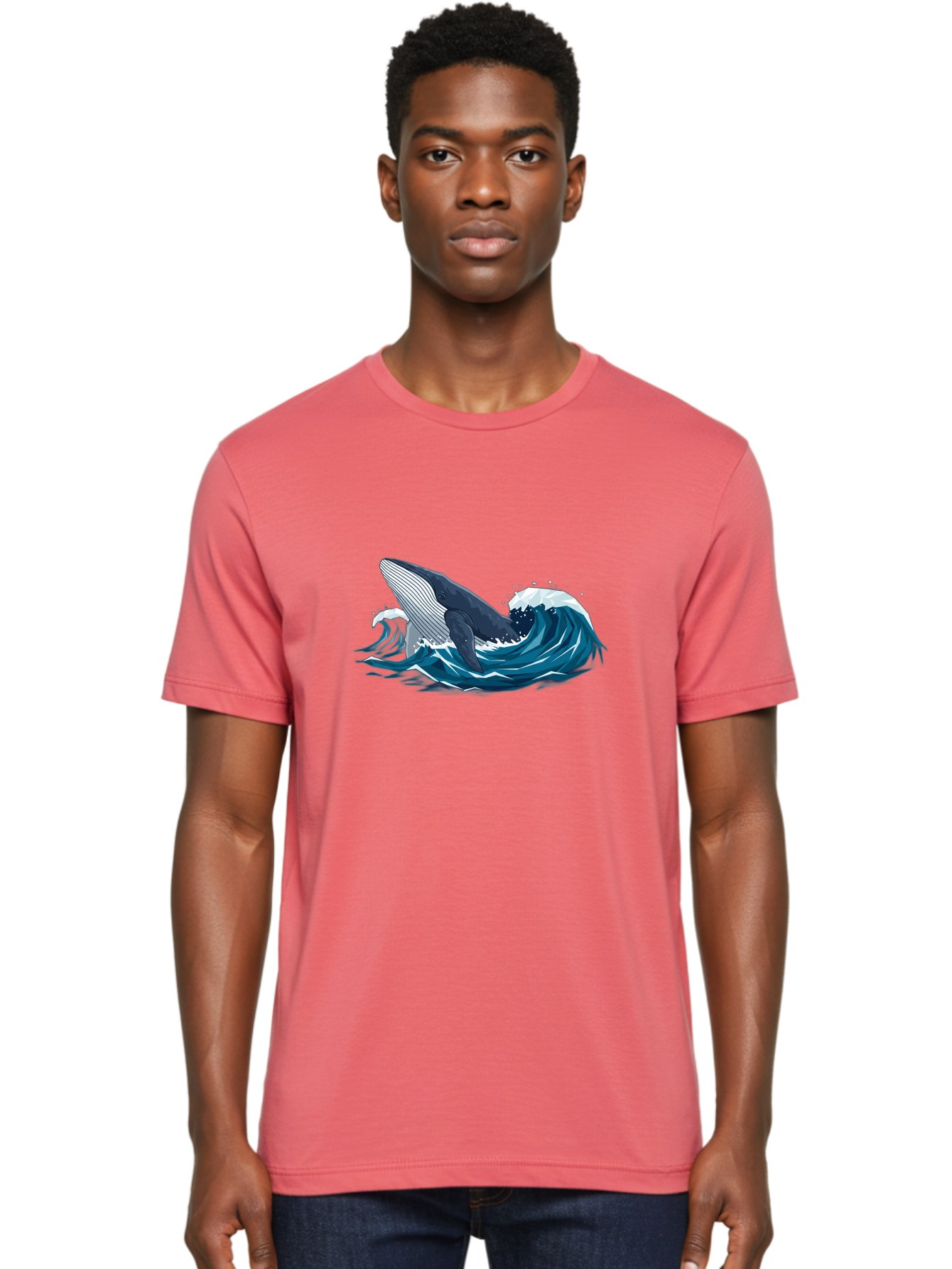 Whale-Breaching-Wave Men'S Graphic Tee, 100% Cotton, Comfortable Casual Summer Wear, Machine Washable, Vintage Camera, Old Camera, Antique Camera, Black Camera, Classic Photography, Photography Equipment, Nostalgic Device, Film Camera, Bah366 23