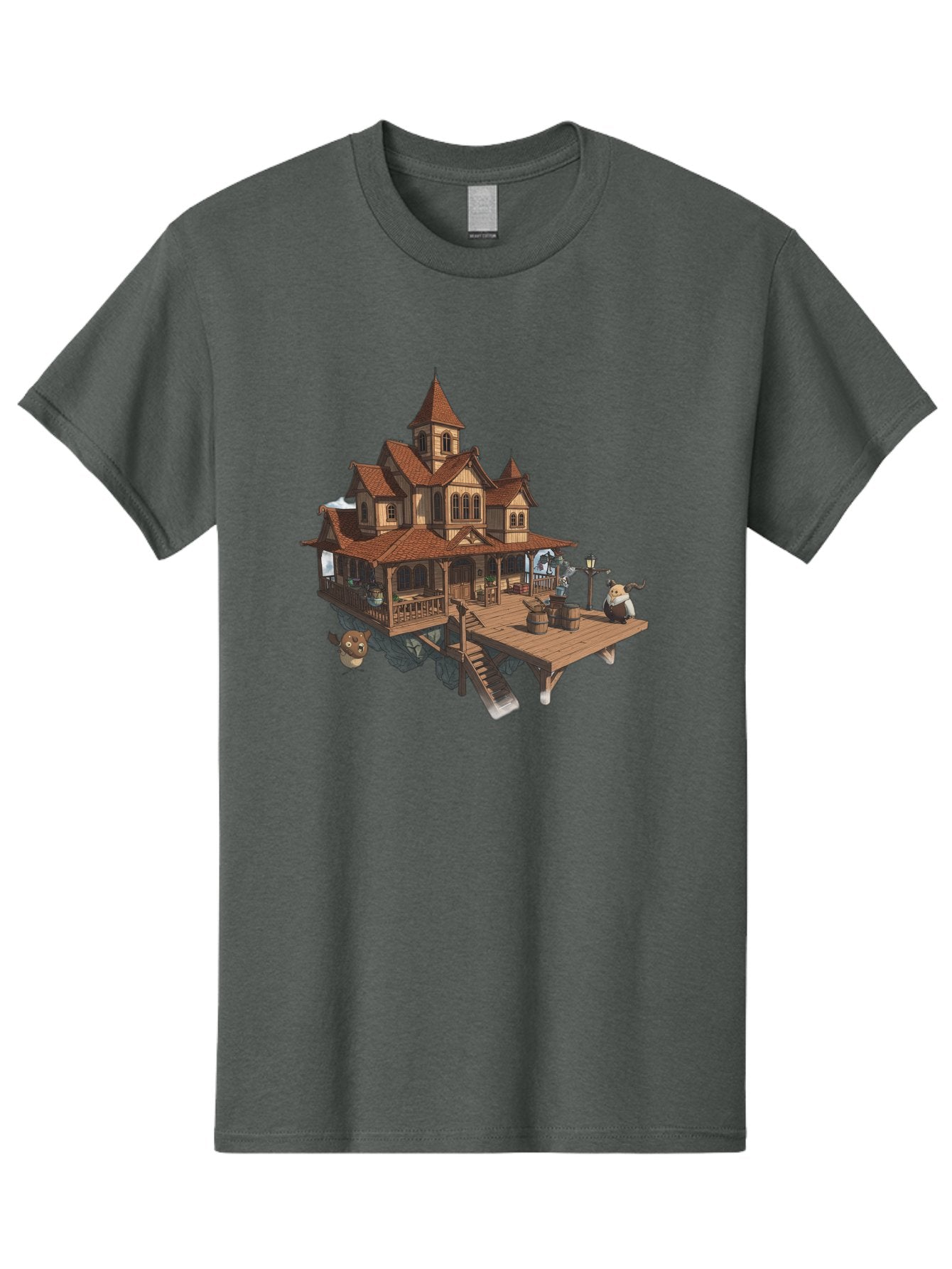 Whimsical-Wooden-Treehouse Men'S Graphic Tee, 100% Cotton, Comfortable Casual Summer Wear, Machine Washable, Vintage Camera, Old Camera, Antique Camera, Black Camera, Classic Photography, Photography Equipment, Nostalgic Device, Film Camera, Bah367