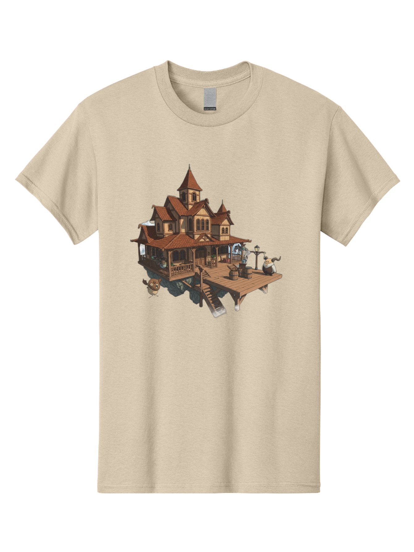 Whimsical-Wooden-Treehouse Men'S Graphic Tee, 100% Cotton, Comfortable Casual Summer Wear, Machine Washable, Vintage Camera, Old Camera, Antique Camera, Black Camera, Classic Photography, Photography Equipment, Nostalgic Device, Film Camera, Bah367 5