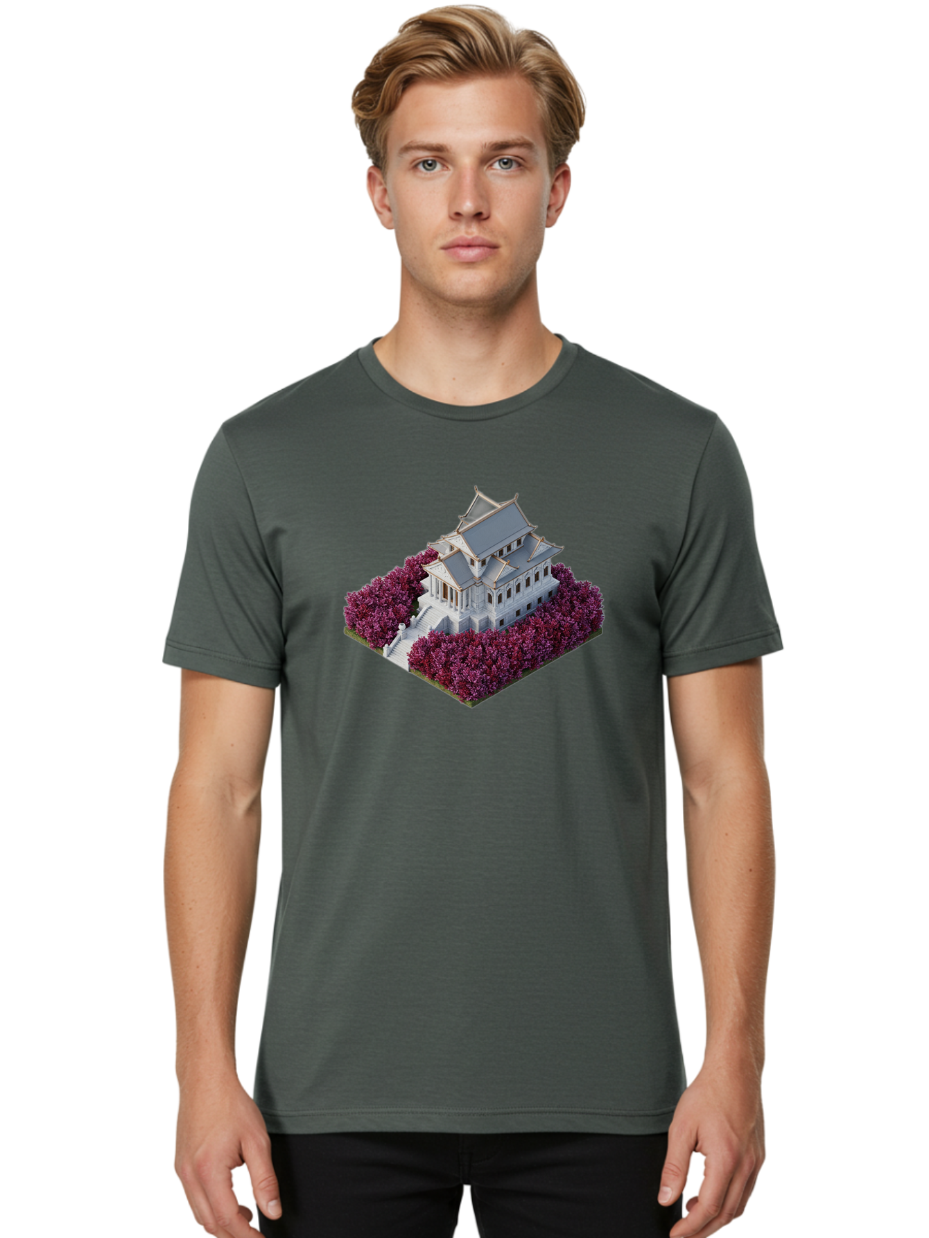 White-Buddhist-Temple Men'S Graphic Tee, 100% Cotton, Comfortable Casual Summer Wear, Machine Washable, Vintage Camera, Old Camera, Antique Camera, Black Camera, Classic Photography, Photography Equipment, Nostalgic Device, Film Camera, Bah368 22