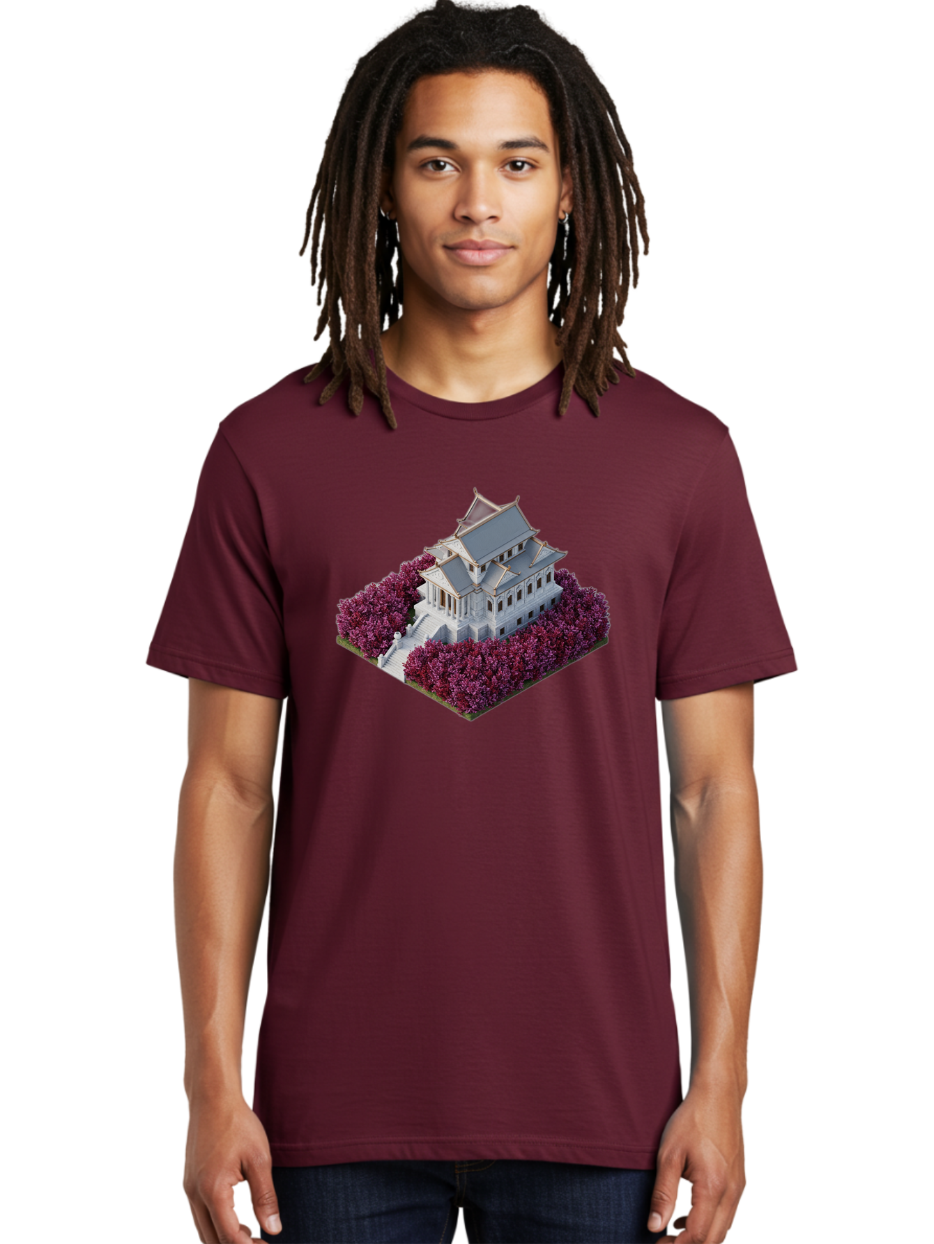 White-Buddhist-Temple Men'S Graphic Tee, 100% Cotton, Comfortable Casual Summer Wear, Machine Washable, Vintage Camera, Old Camera, Antique Camera, Black Camera, Classic Photography, Photography Equipment, Nostalgic Device, Film Camera, Bah368 20
