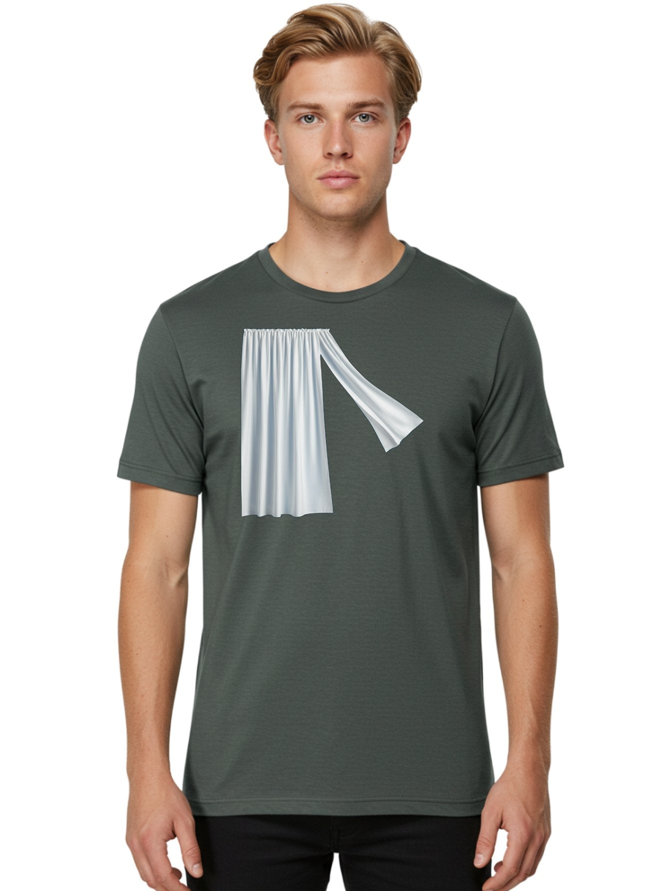 White-Curtain-2 Men'S Graphic Tee, 100% Cotton, Comfortable Casual Summer Wear, Machine Washable, Vintage Camera, Old Camera, Antique Camera, Black Camera, Classic Photography, Photography Equipment, Nostalgic Device, Film Camera, Camera Art Bah371 18