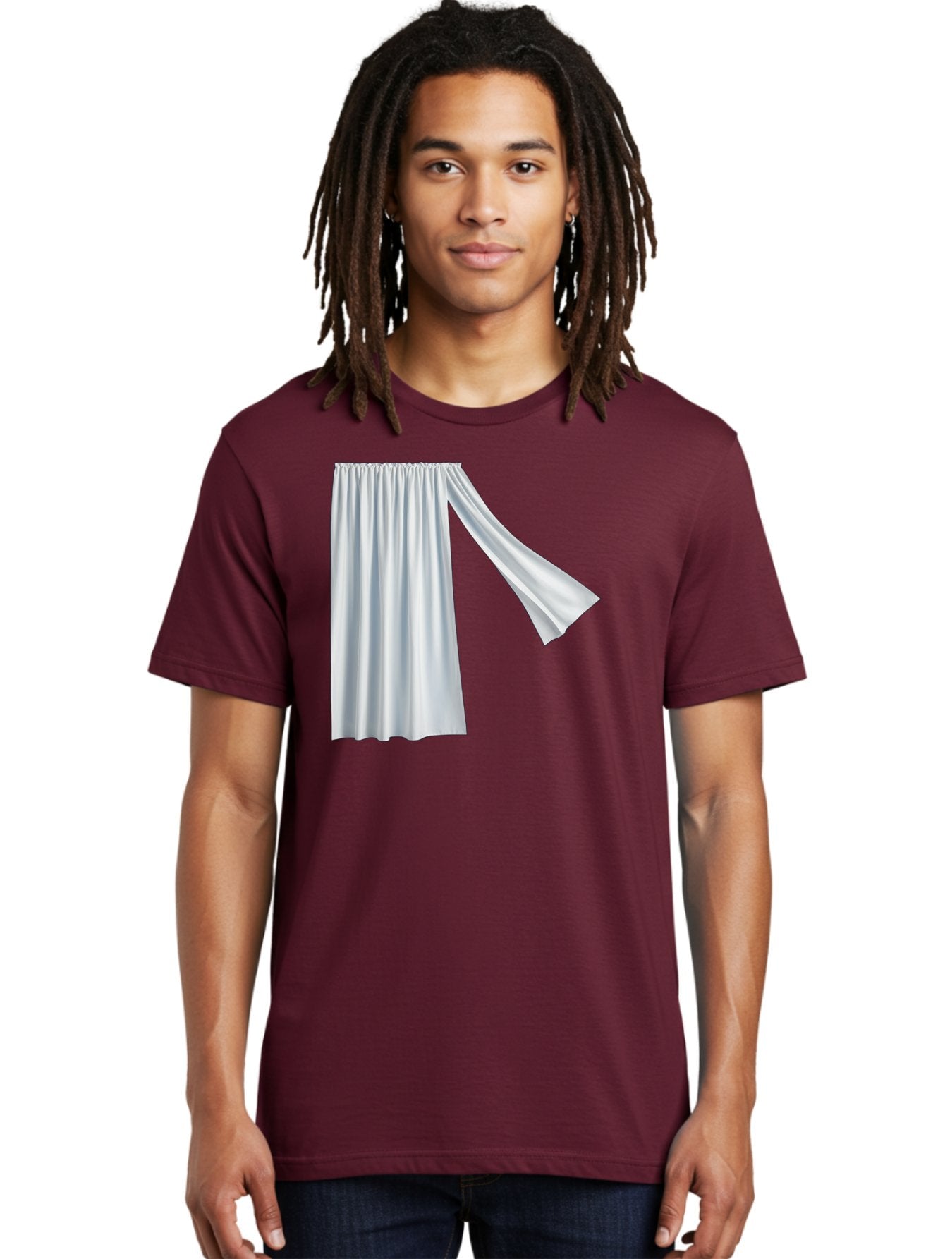 White-Curtain-2 Men'S Graphic Tee, 100% Cotton, Comfortable Casual Summer Wear, Machine Washable, Vintage Camera, Old Camera, Antique Camera, Black Camera, Classic Photography, Photography Equipment, Nostalgic Device, Film Camera, Camera Art Bah371 25