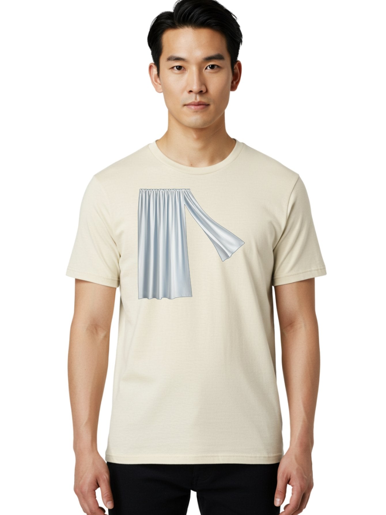 White-Curtain-2 Men'S Graphic Tee, 100% Cotton, Comfortable Casual Summer Wear, Machine Washable, Vintage Camera, Old Camera, Antique Camera, Black Camera, Classic Photography, Photography Equipment, Nostalgic Device, Film Camera, Camera Art Bah371 28