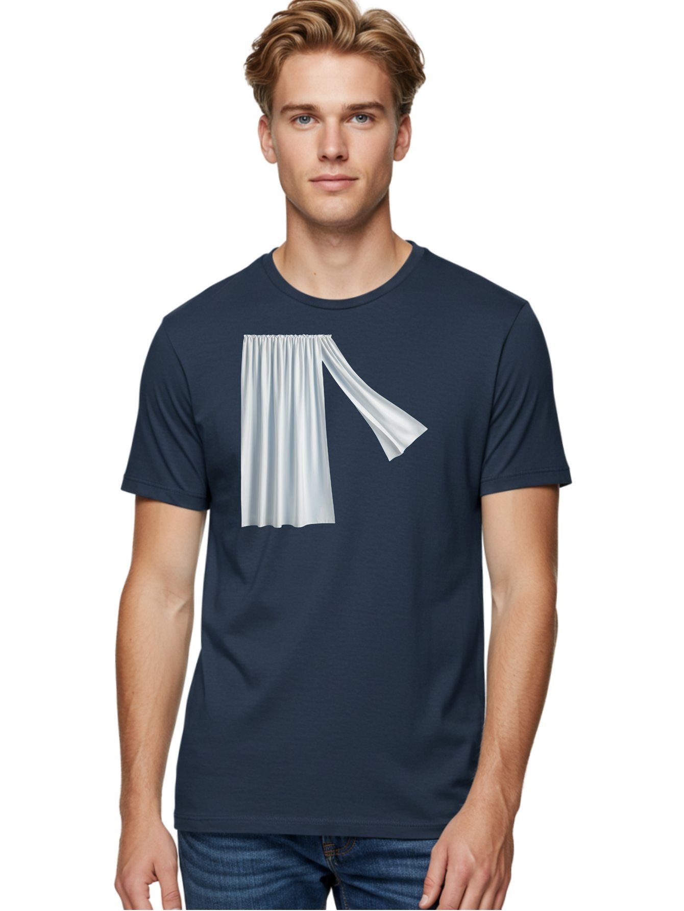 White-Curtain-2 Men'S Graphic Tee, 100% Cotton, Comfortable Casual Summer Wear, Machine Washable, Vintage Camera, Old Camera, Antique Camera, Black Camera, Classic Photography, Photography Equipment, Nostalgic Device, Film Camera, Camera Art Bah371 24