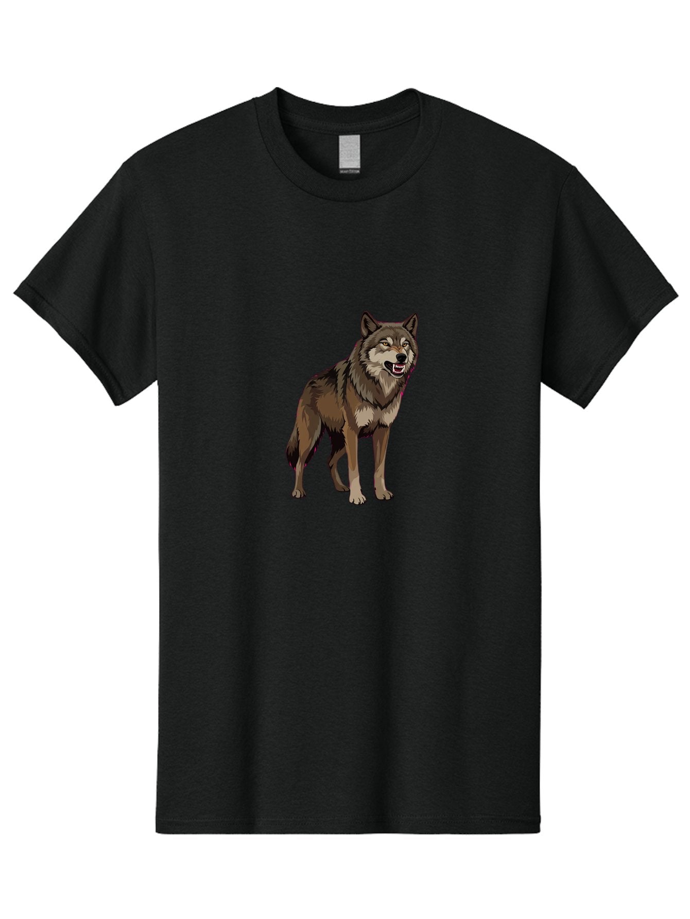 Wolf Men'S Graphic Tee, 100% Cotton, Comfortable Casual Summer Wear, Machine Washable, Vintage Camera, Old Camera, Antique Camera, Black Camera, Classic Photography, Photography Equipment, Nostalgic Device, Film Camera, Camera Art Bah390