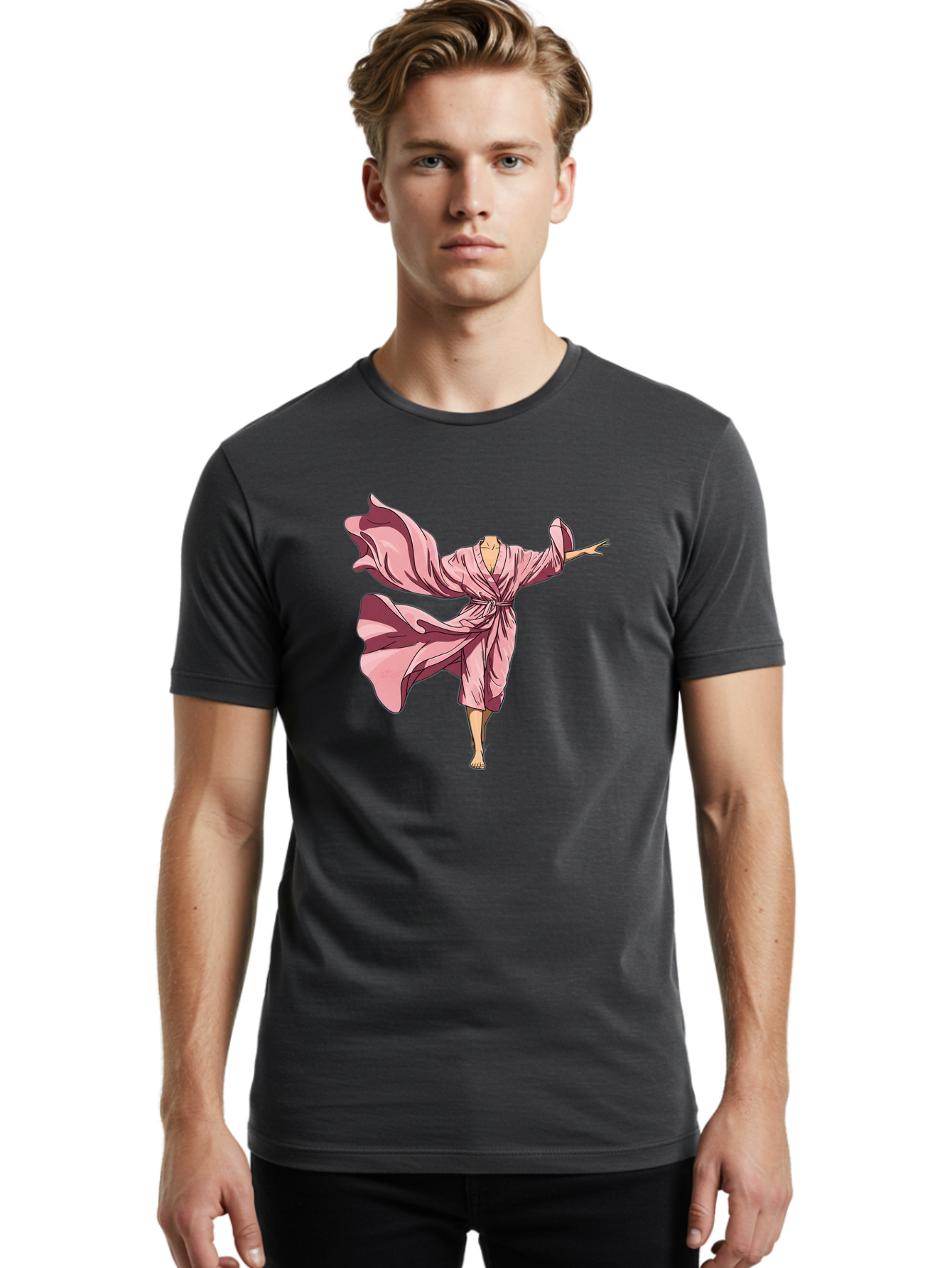 Woman-In-Flowing-Pink-Robe Men'S Graphic Tee, 100% Cotton, Comfortable Casual Summer Wear, Machine Washable, Vintage Camera, Old Camera, Antique Camera, Black Camera, Classic Photography, Photography Equipment, Nostalgic Device, Film Camera, Bah391 20